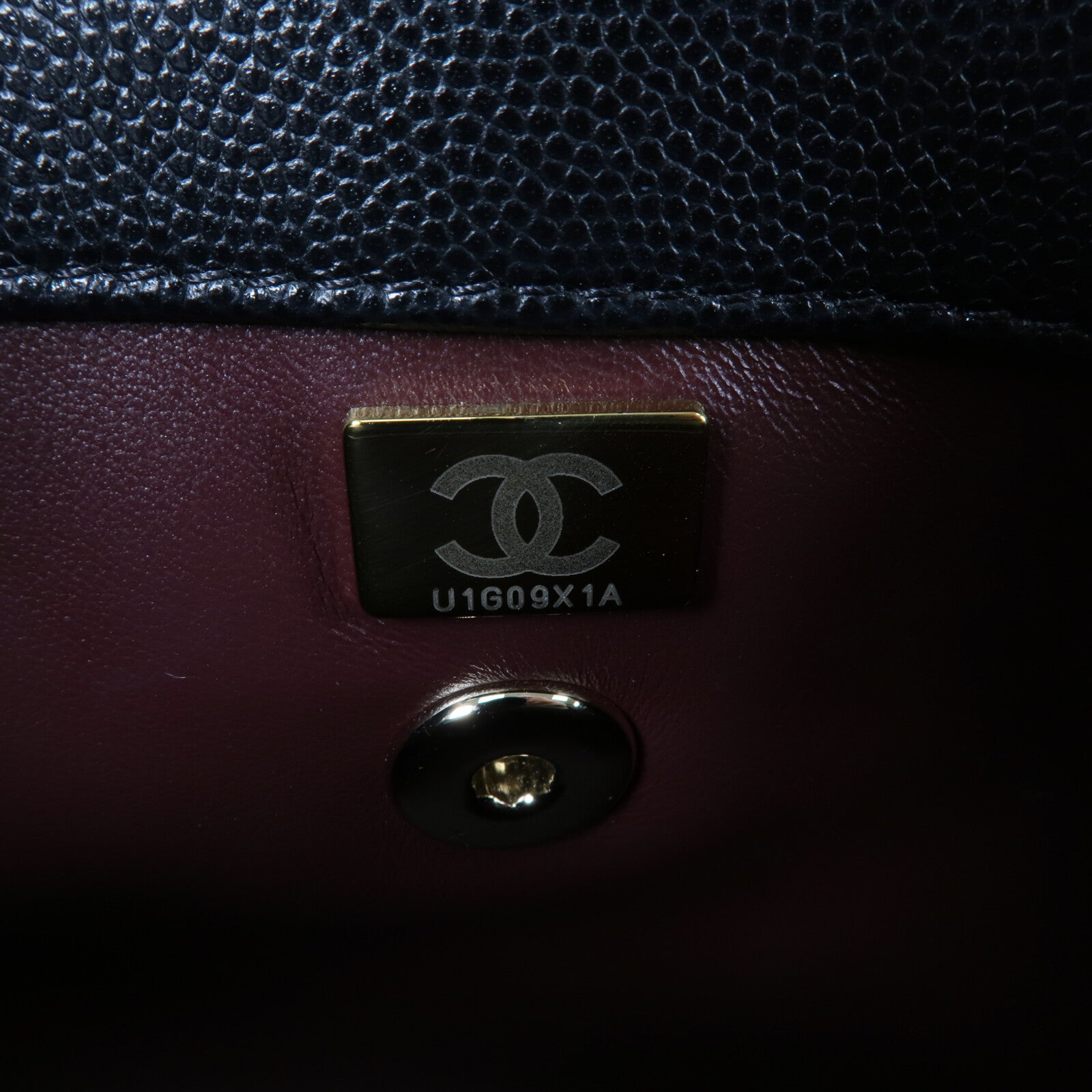 CHANEL 牛皮皮革Coco Handle Small鏈帶手挽肩背兩用袋