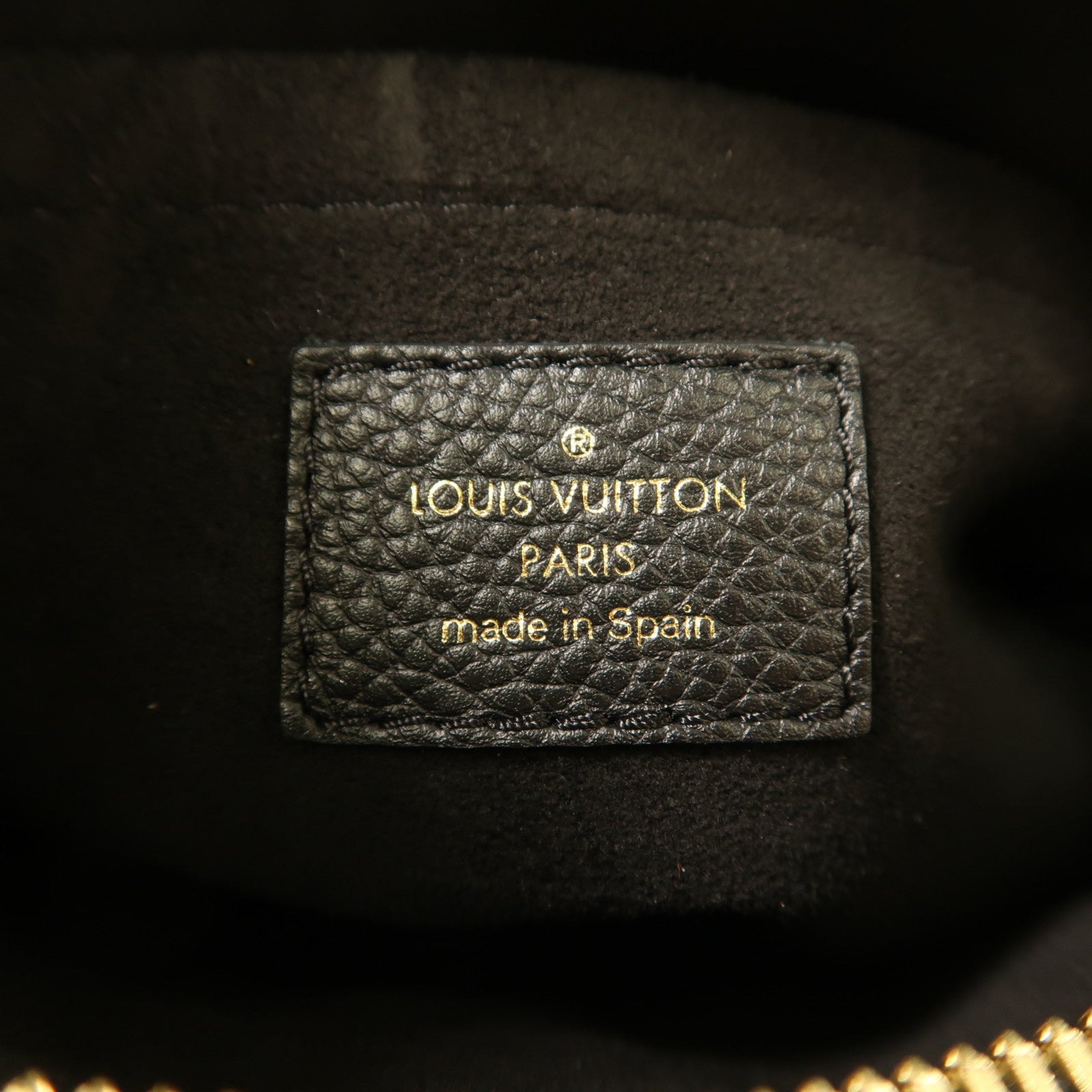 LOUIS VUITTON Monogram Pallas BB金扣手挽肩背兩用袋啡色/黑色