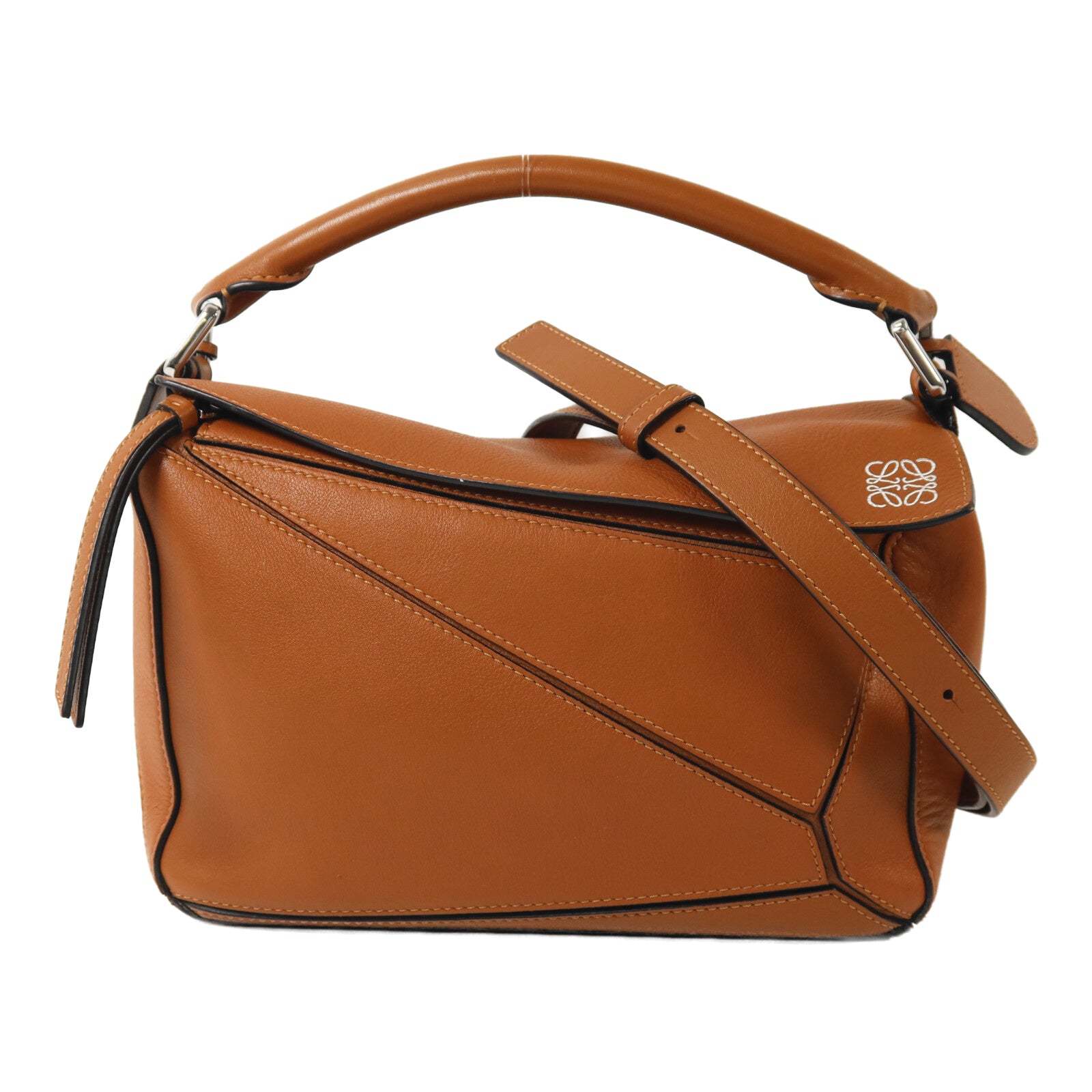 LOEWE 牛皮皮革Puzzle Small手挽肩背兩用袋