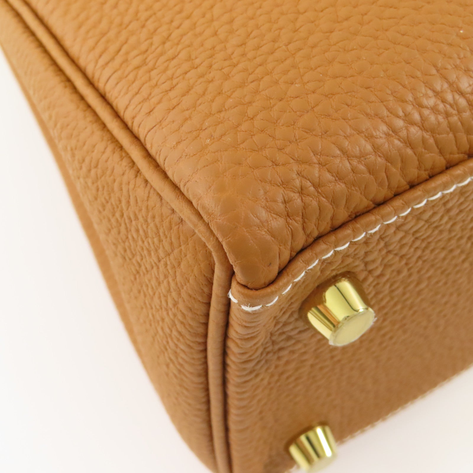 HERMES 【激減優惠】Togo皮革Kelly 25金扣手挽肩背兩用袋Gold