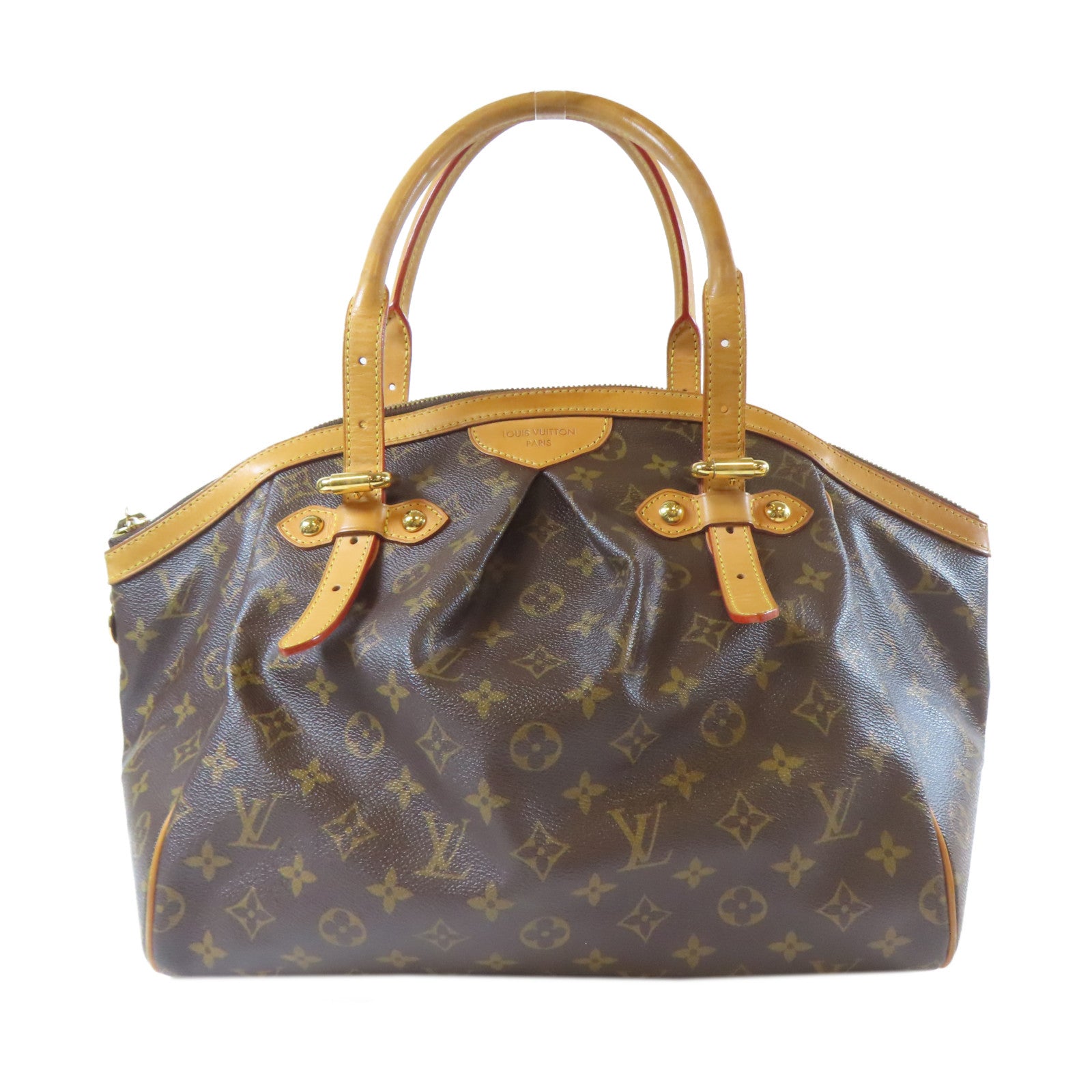 LOUIS VUITTON Monogram Tivoli GM金扣手挽袋啡色
