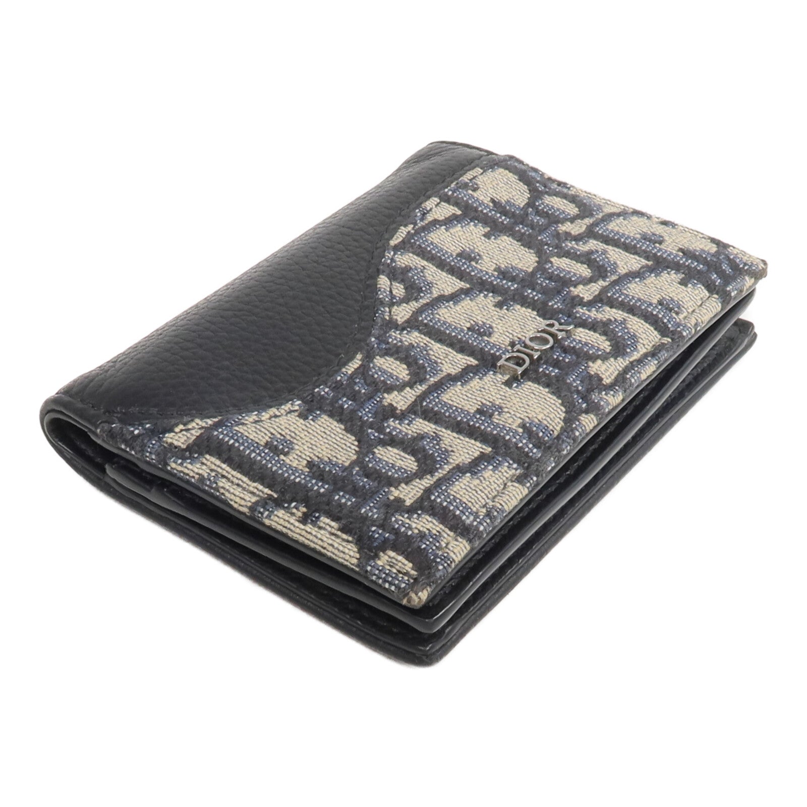 Dior 帆布/牛皮皮革Saddle Card Holder卡片套