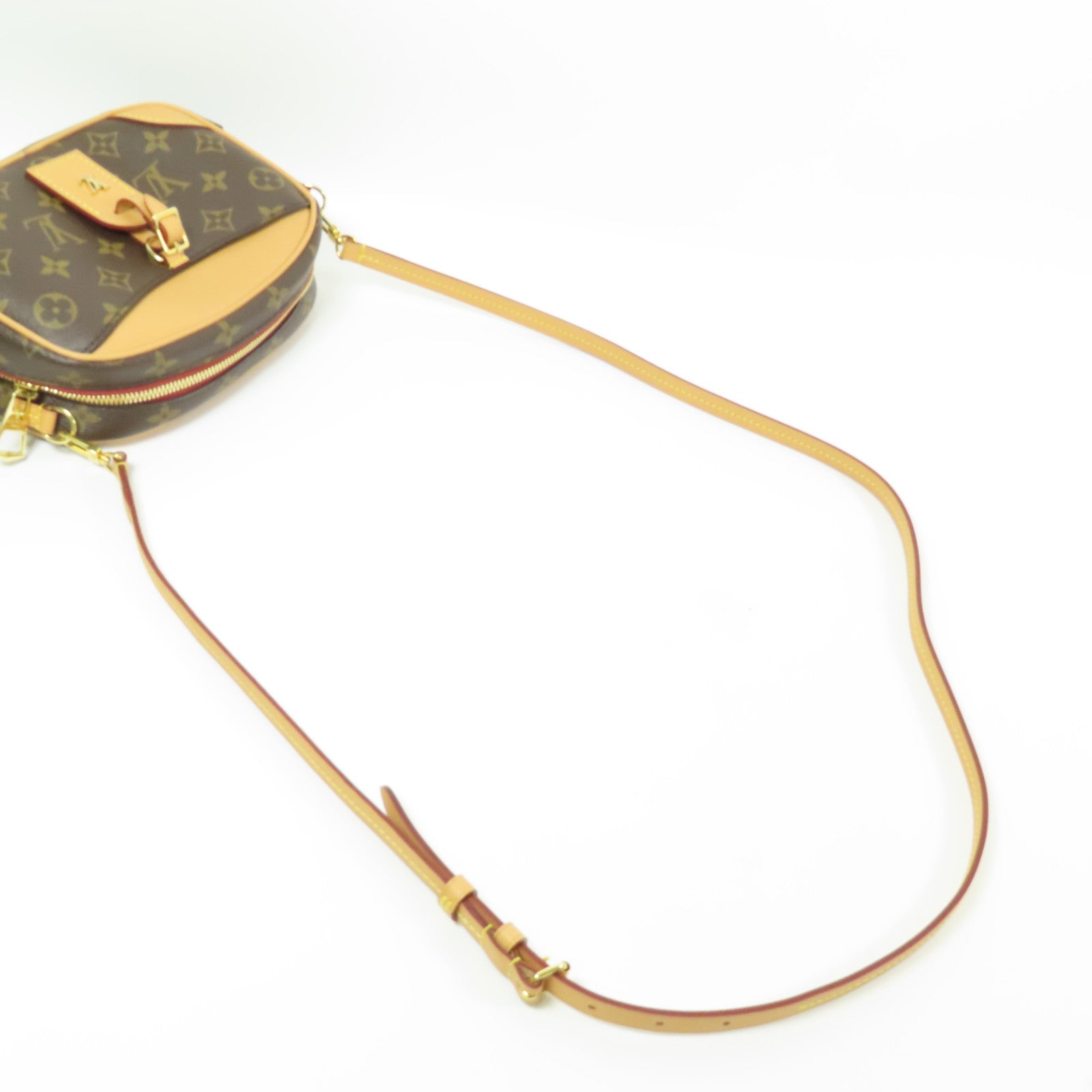 LOUIS VUITTON Monogram Deauville Mini金扣肩背袋