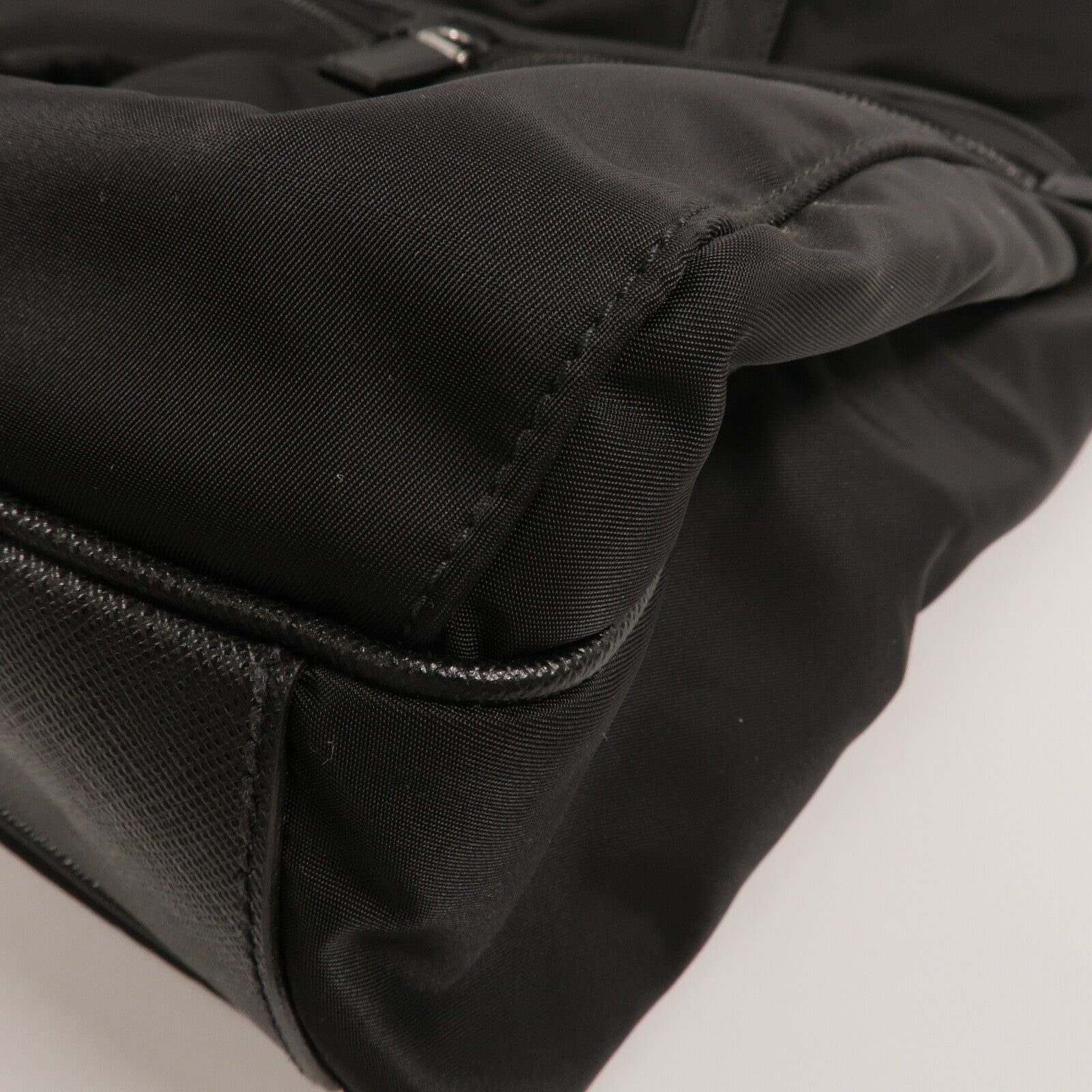 PRADA 尼龍/Saffiano皮革Tote Bag手挽肩背兩用袋