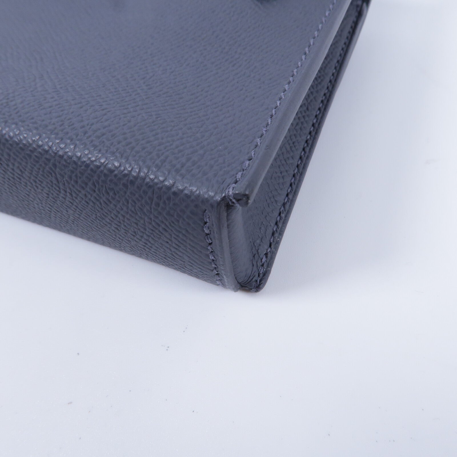 HERMES Epsom皮革Hermesnap Wallet Bag肩背袋Ardoise