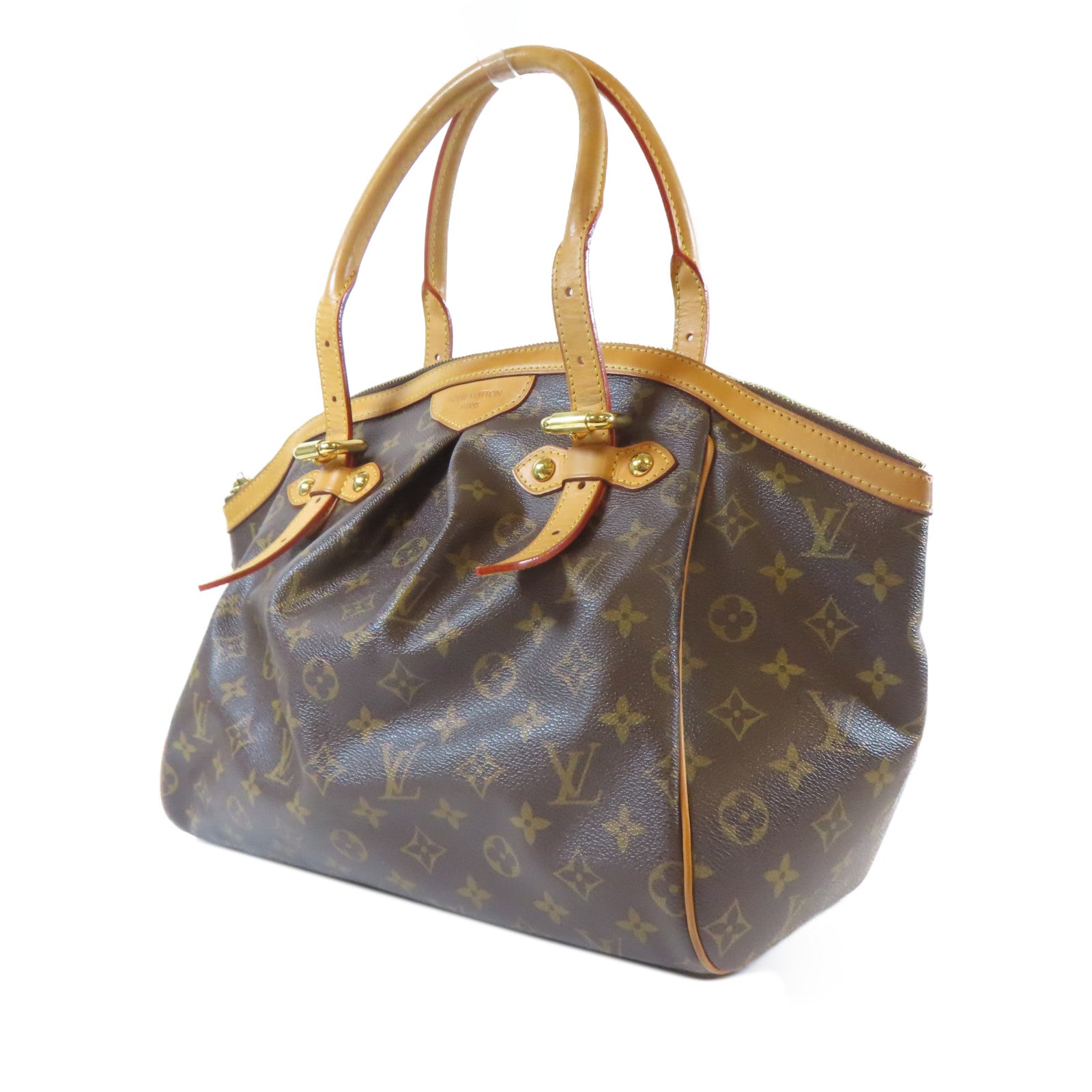 LOUIS VUITTON Monogram Tivoli GM金扣手挽袋啡色