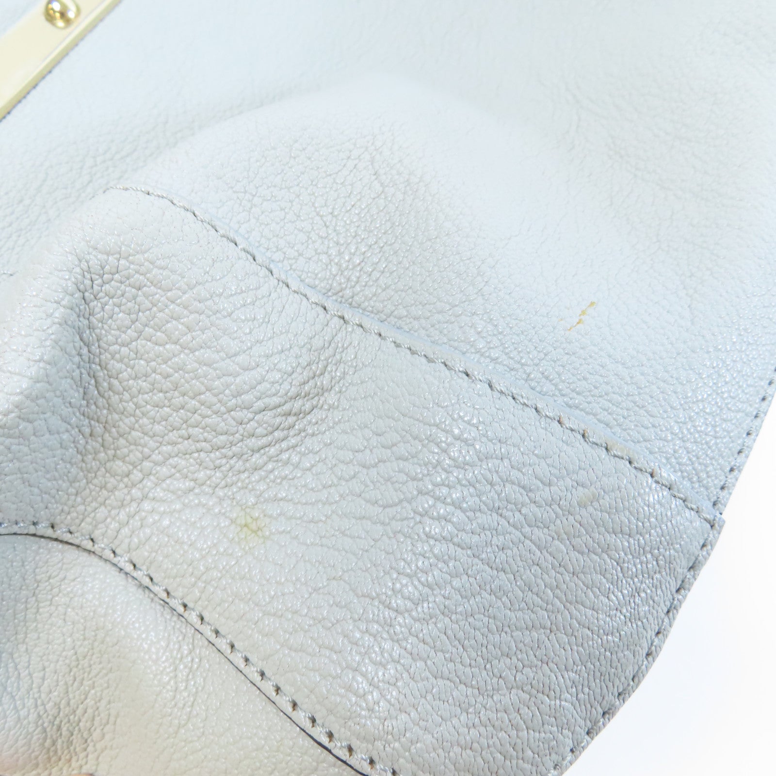Chloe 【激減優惠】牛皮皮革2 Way Shoulder Bag金扣手挽肩背兩用袋灰色