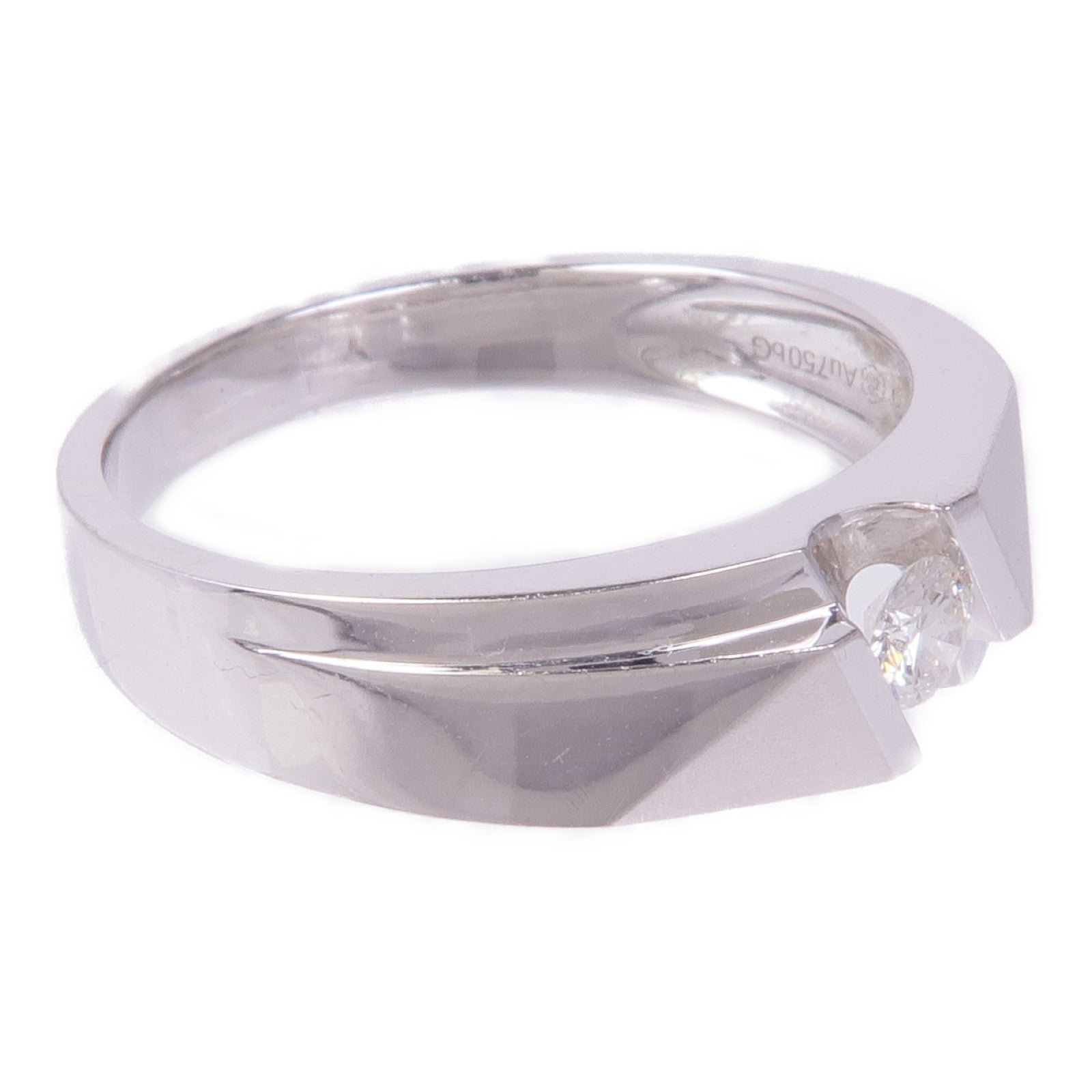 JEWELRY Diamond Ring 18K White Gold US# 8.5