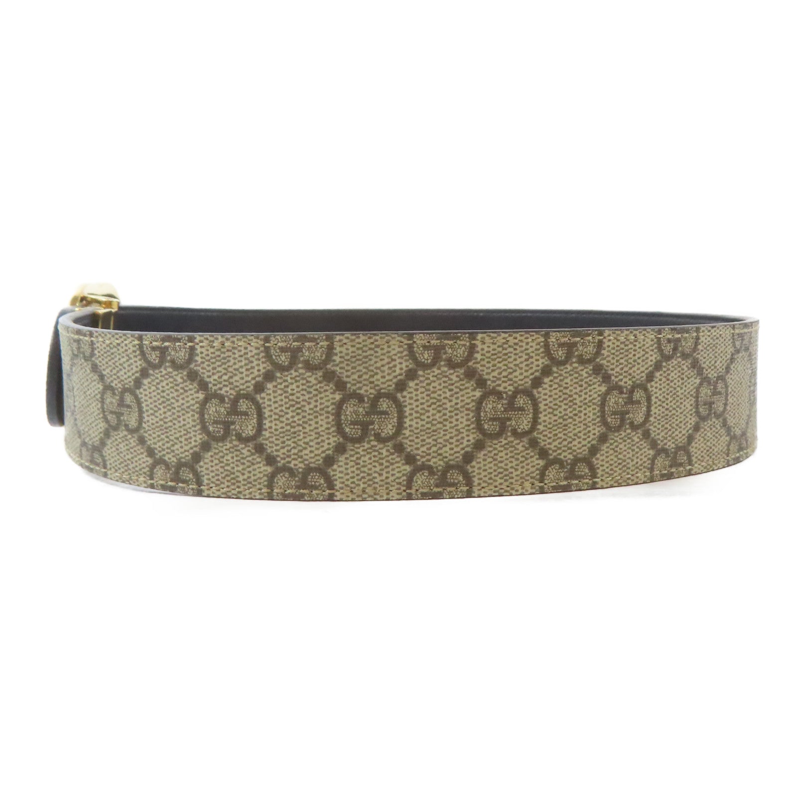 GUCCI 【激減優惠】PVC GG Marmont Reversible Belt皮帶米色