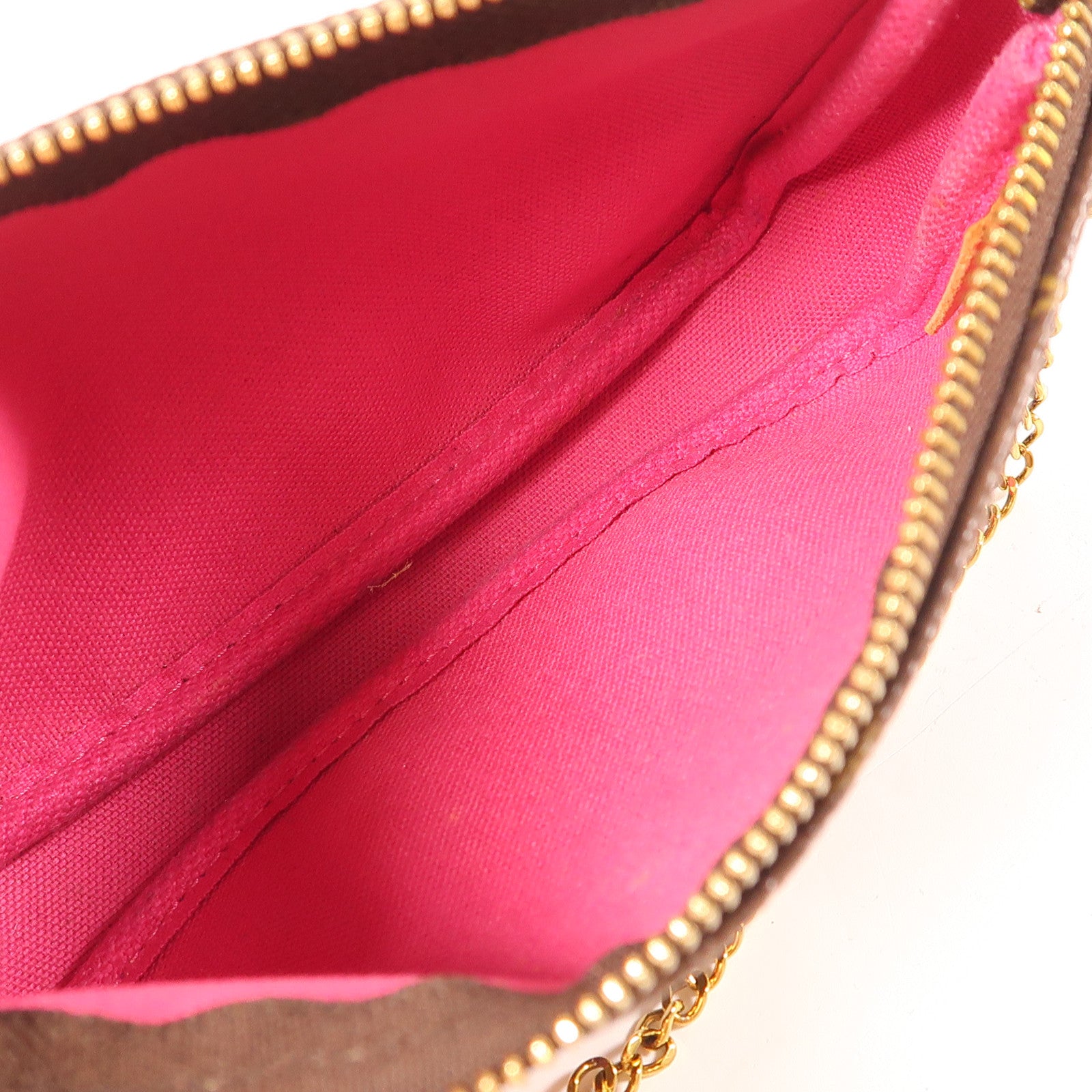 LOUIS VUITTON Monogram Pochette Accessories金扣手挽袋