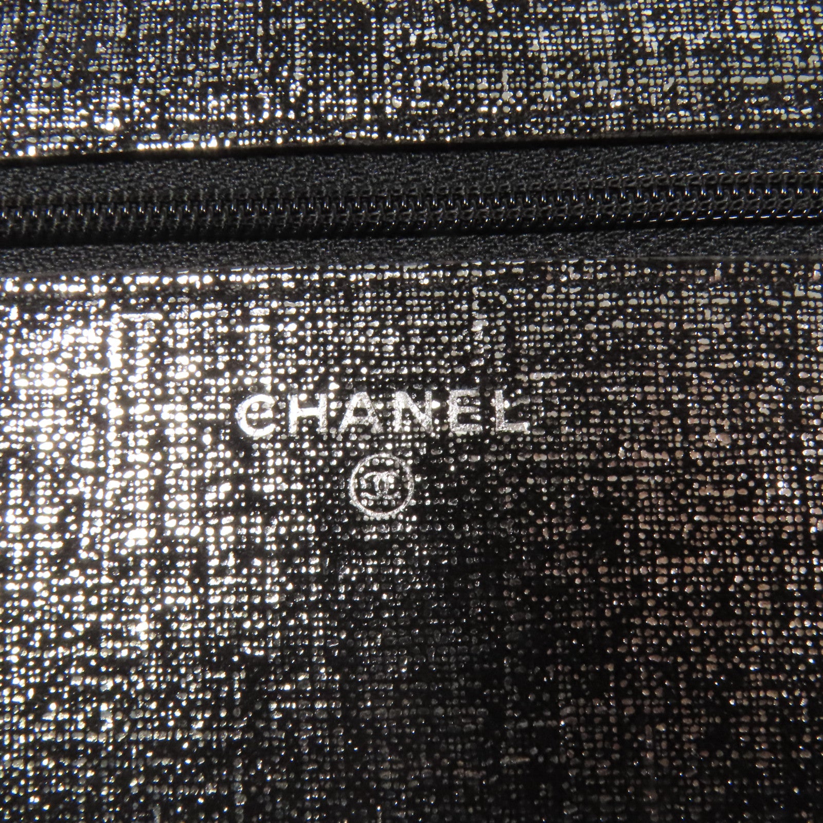 CHANEL 帆布WOC Wallet On Chain銀扣鏈帶肩背袋