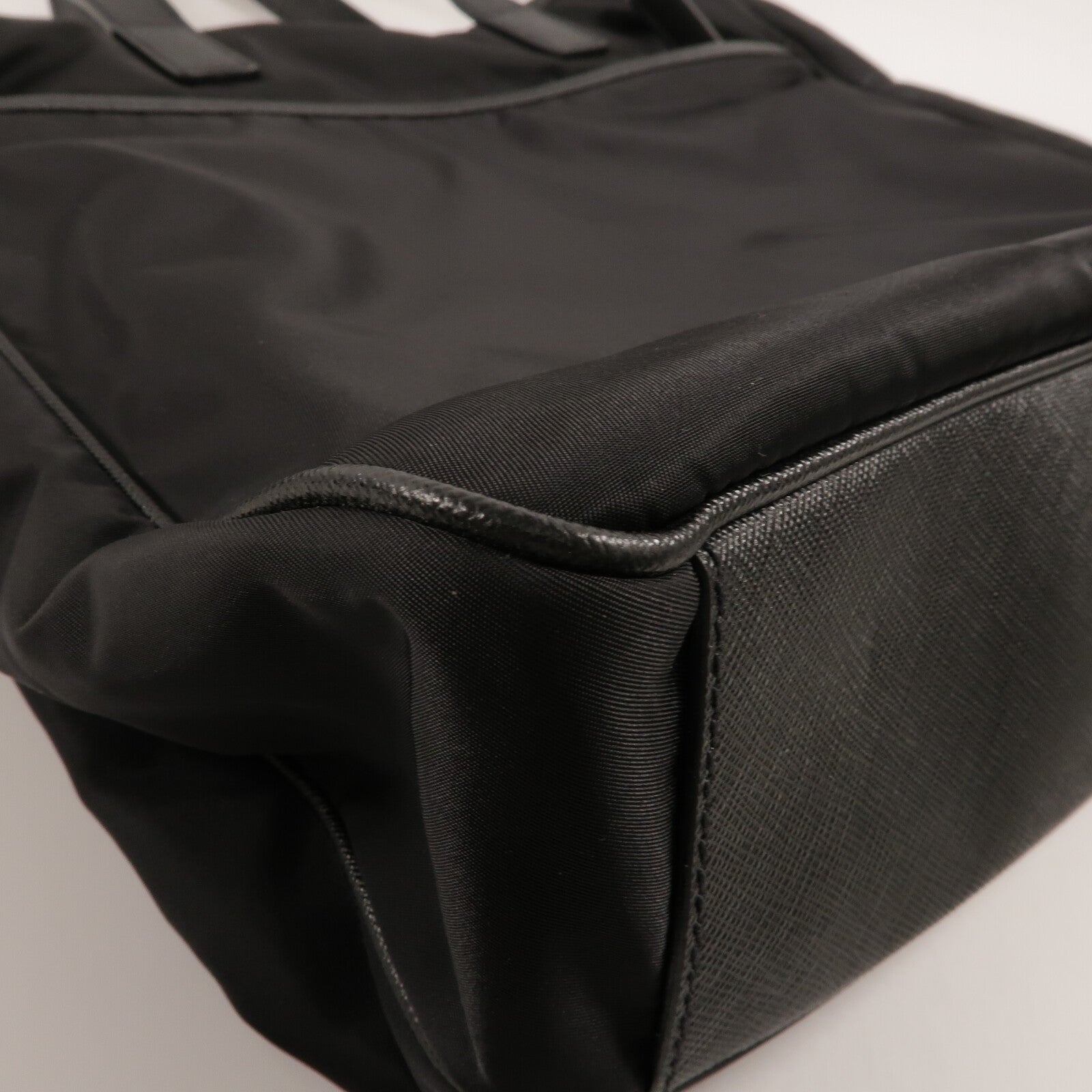PRADA 尼龍/Saffiano皮革Tote Bag手挽肩背兩用袋