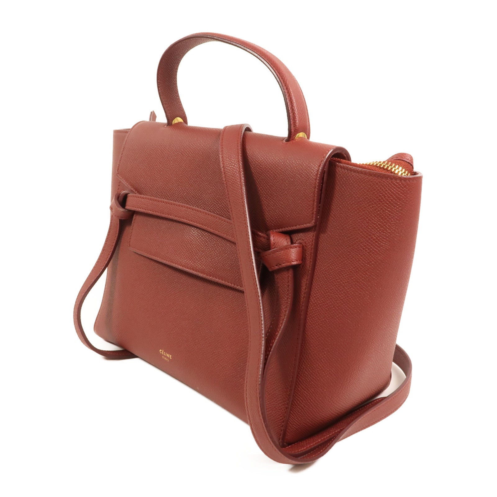 CELINE 牛皮皮革Micro Belt Bag手挽肩背兩用袋