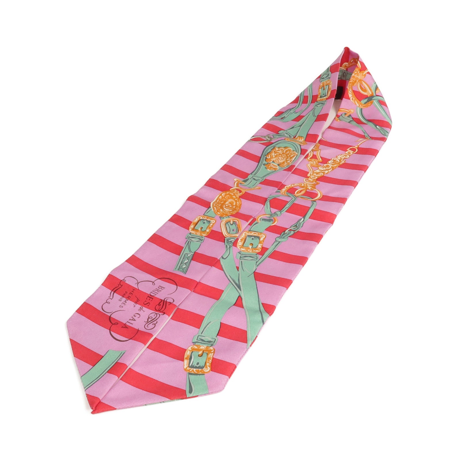 HERMES 【激減優惠】絲質Twilly絲巾