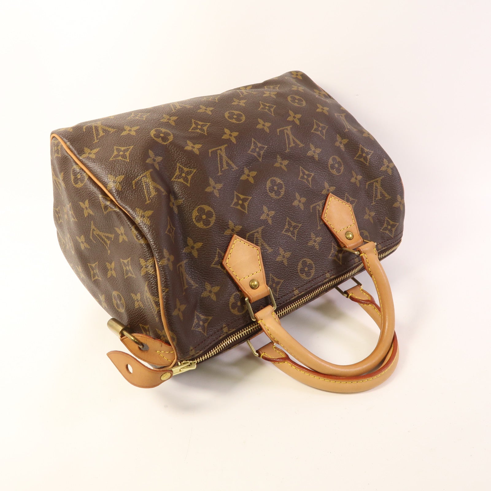 LOUIS VUITTON Monogram Speedy 30金扣手挽袋