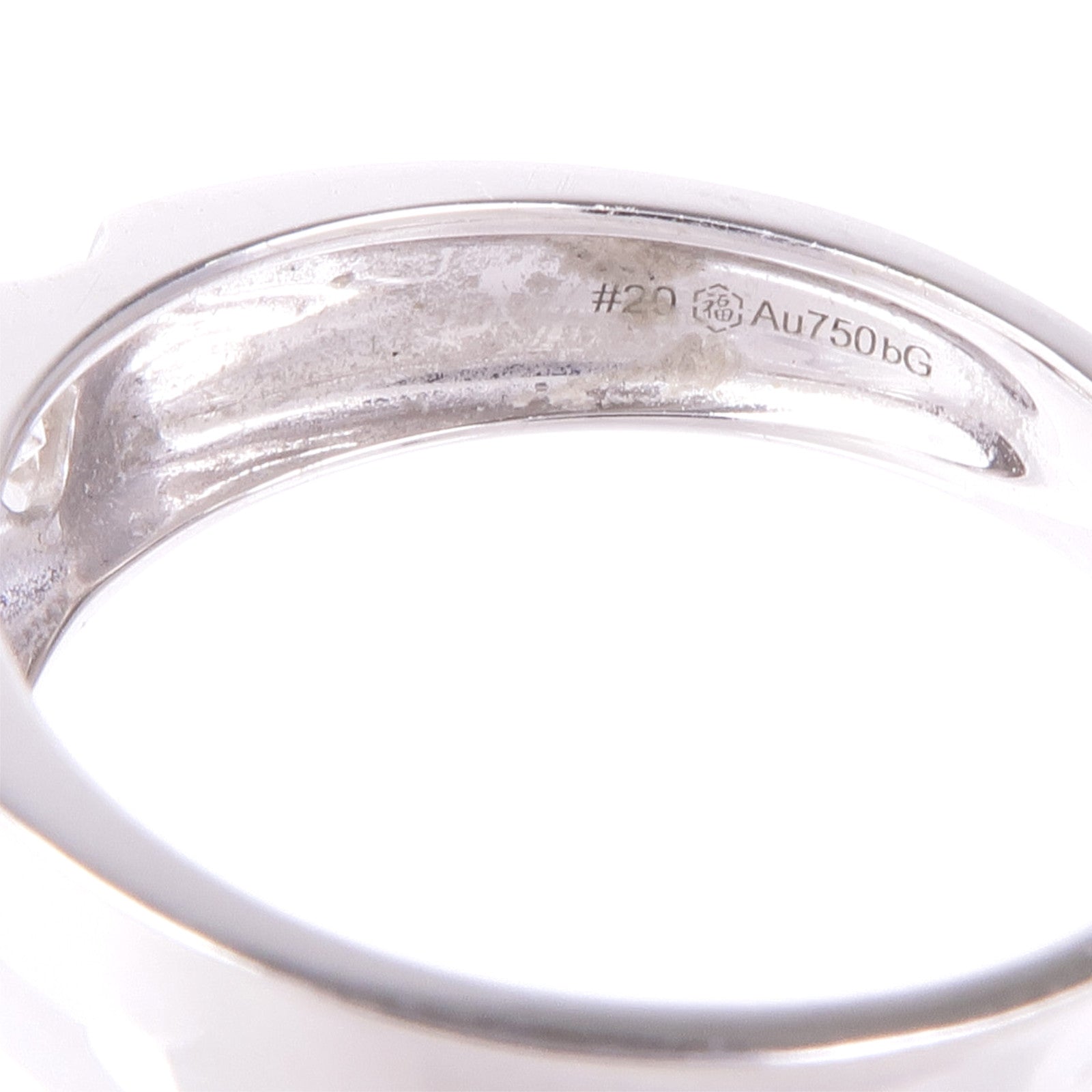 JEWELRY Diamond Ring 18K White Gold US# 8.5
