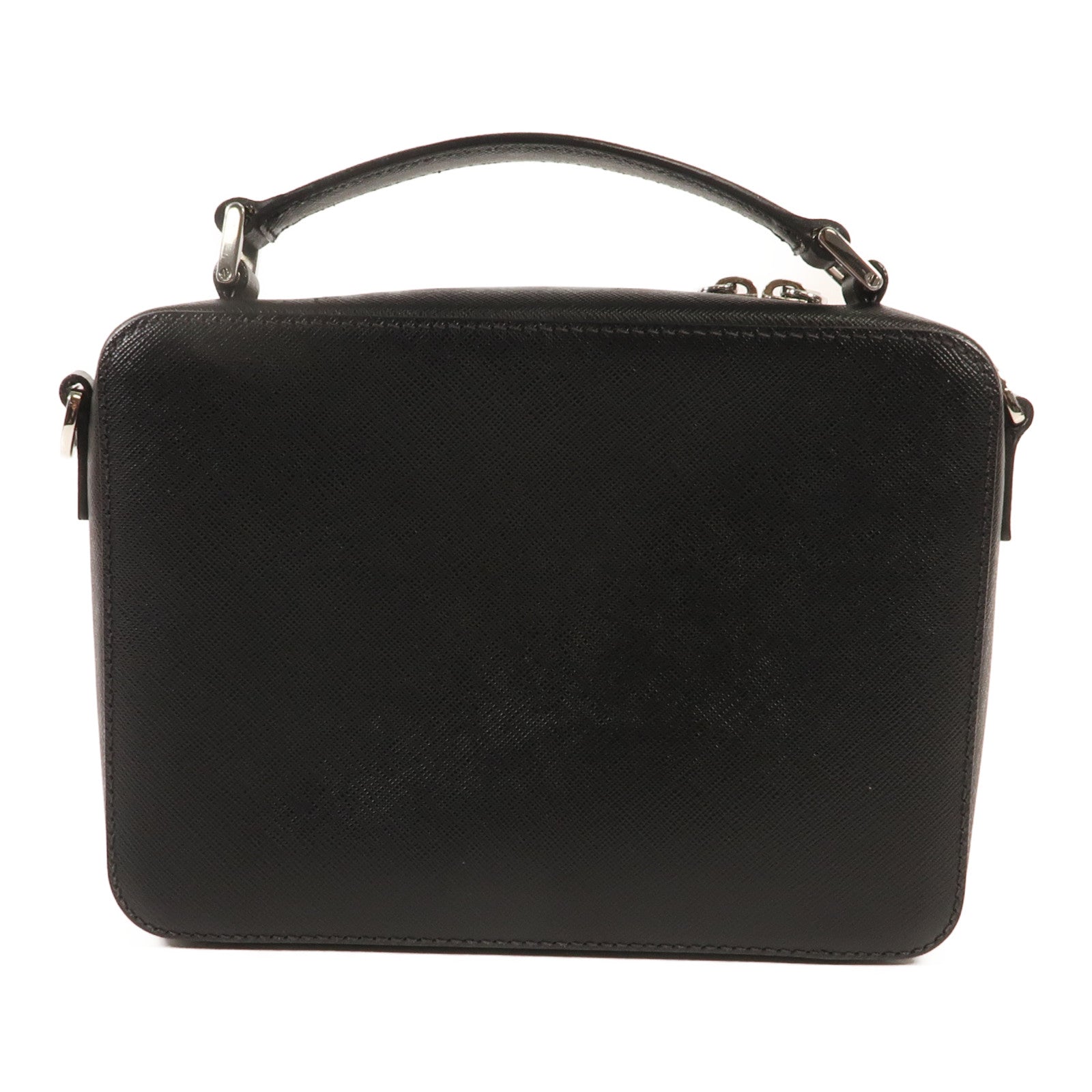 PRADA 牛皮皮革Shoulder Bag銀扣肩背袋