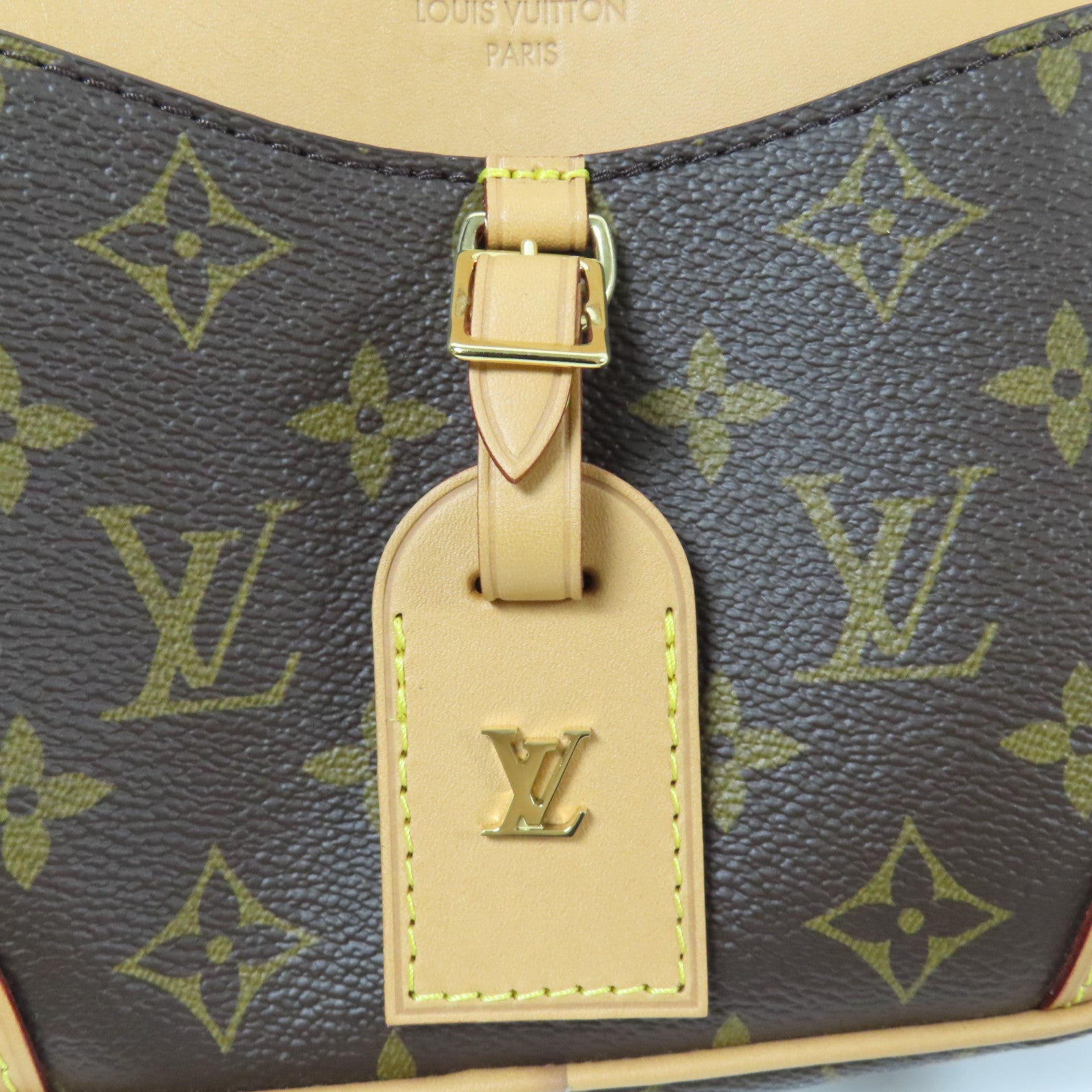 LOUIS VUITTON Monogram Deauville Mini金扣肩背袋