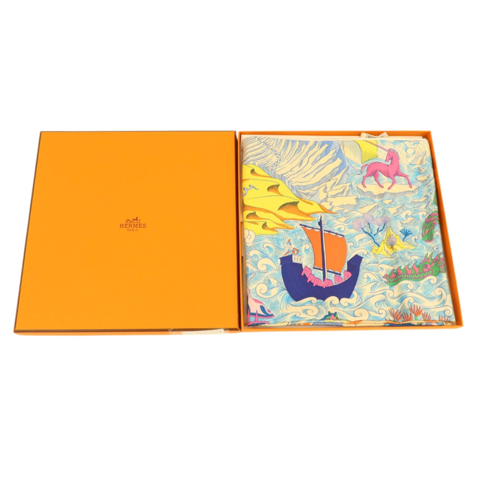 HERMES 絲質Scarf 90x90cm絲巾