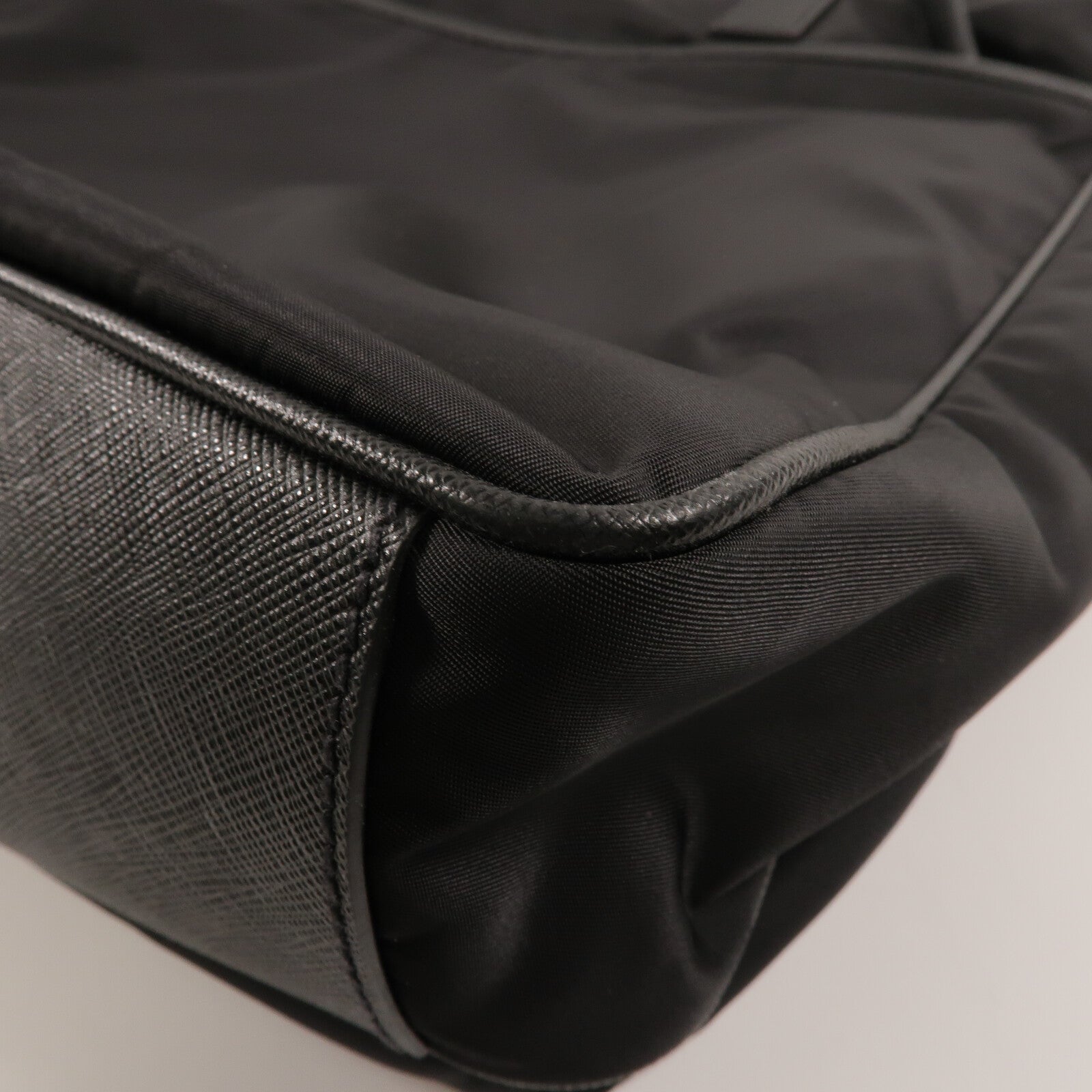 PRADA 尼龍/Saffiano皮革Tote Bag手挽肩背兩用袋