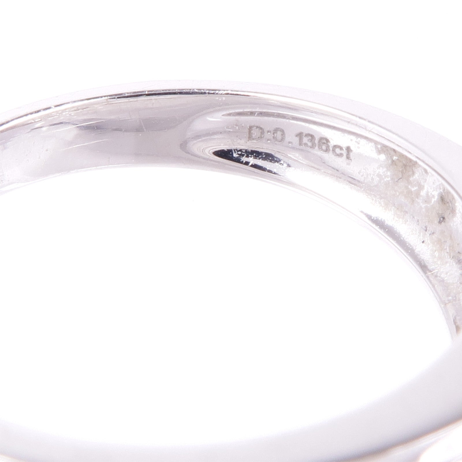 JEWELRY Diamond Ring 18K White Gold US# 8.5