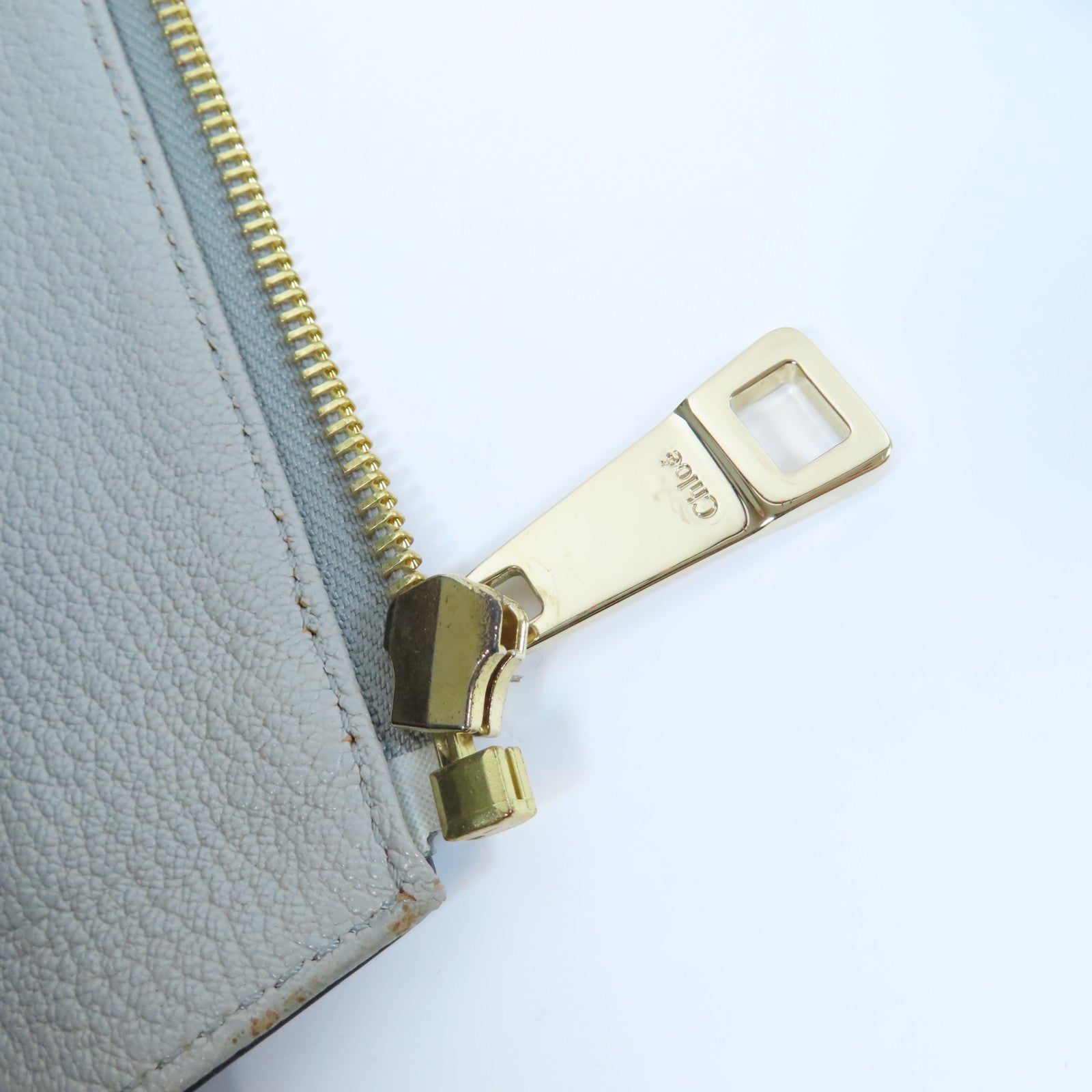 Chloe 【激減優惠】牛皮皮革2 Way Shoulder Bag金扣手挽肩背兩用袋灰色