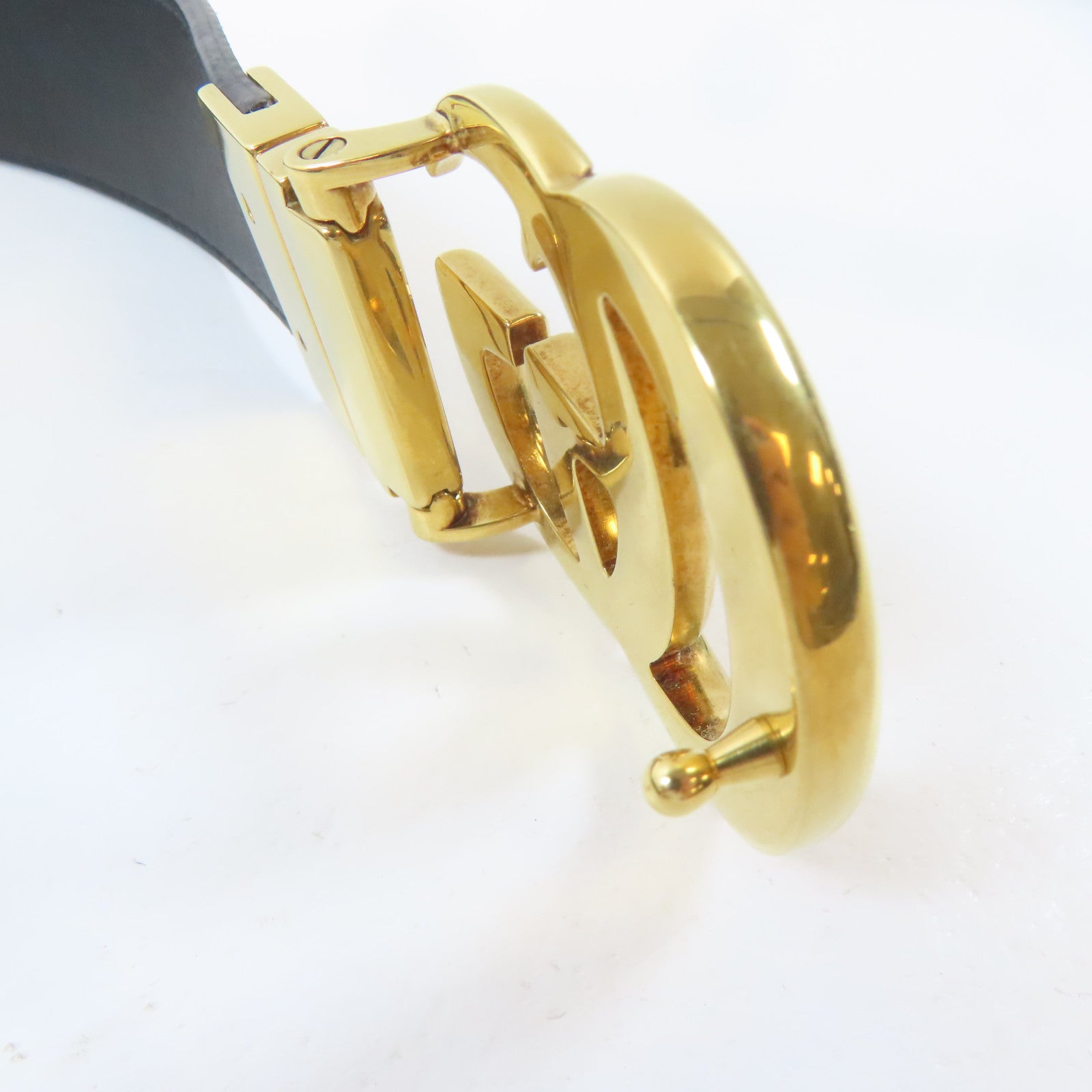 GUCCI 【激減優惠】PVC GG Marmont Reversible Belt皮帶米色