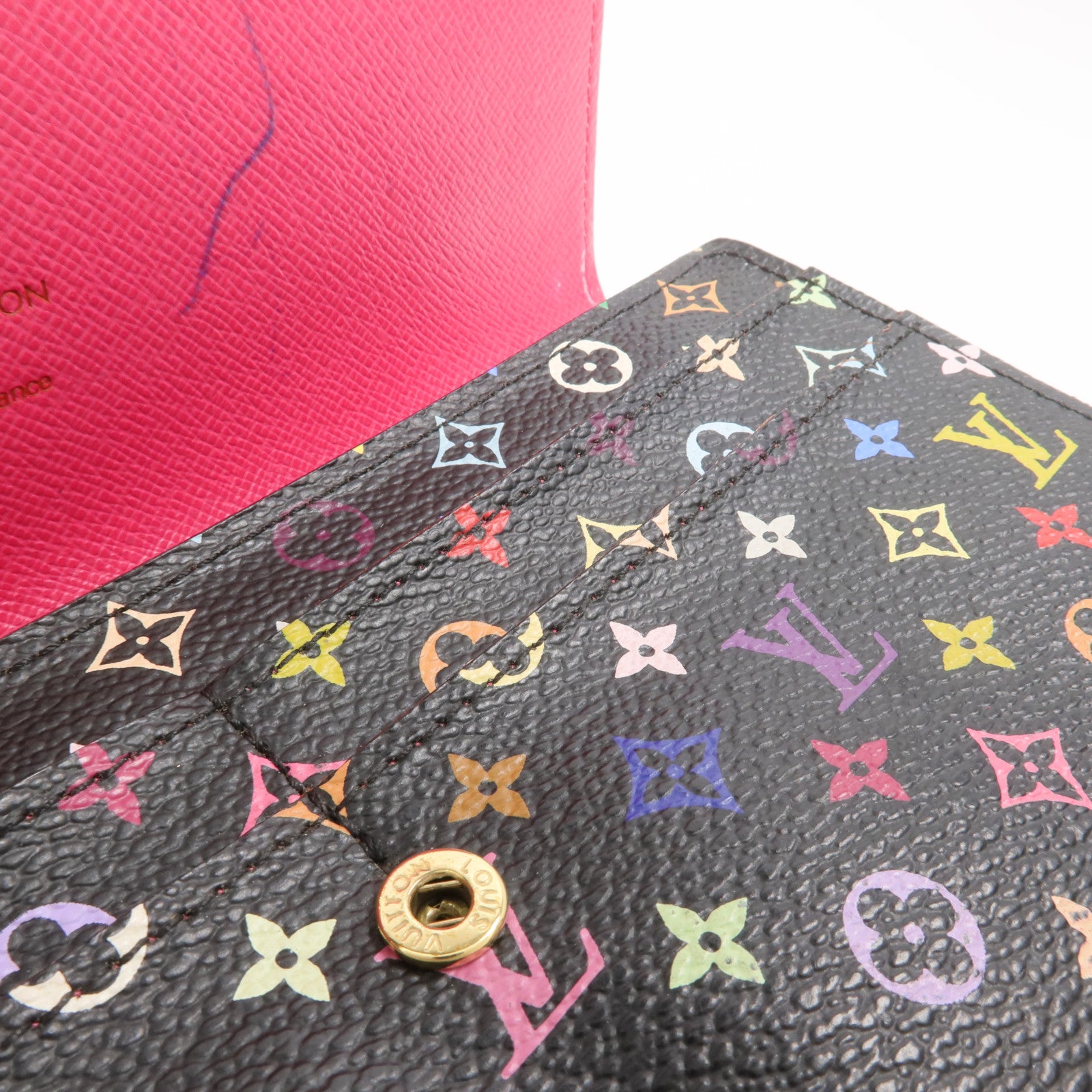 LOUIS VUITTON Monogram Multicolore Portefeuille Sarah Wallet長錢包