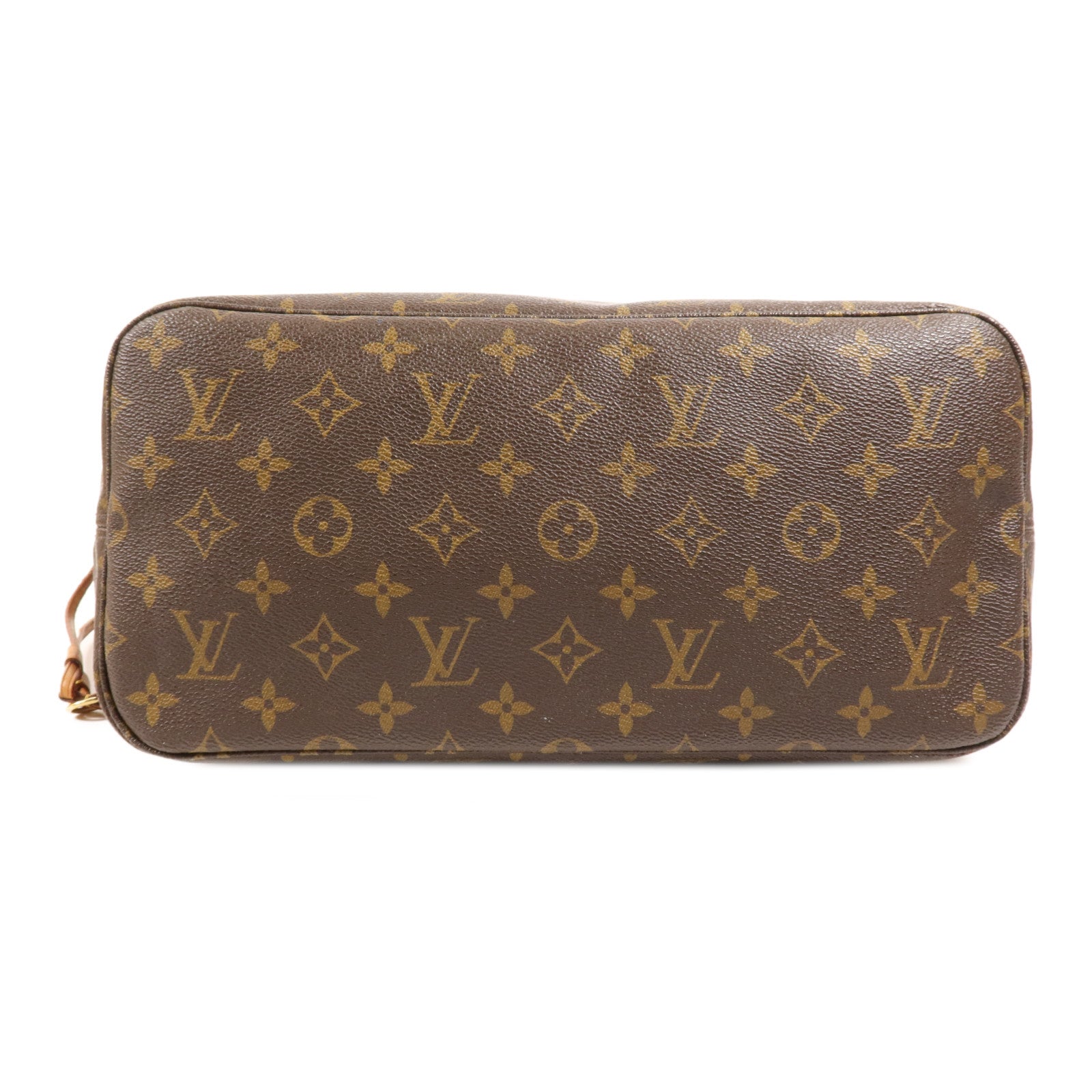 LOUIS VUITTON Monogram Neverfull MM金扣手挽袋
