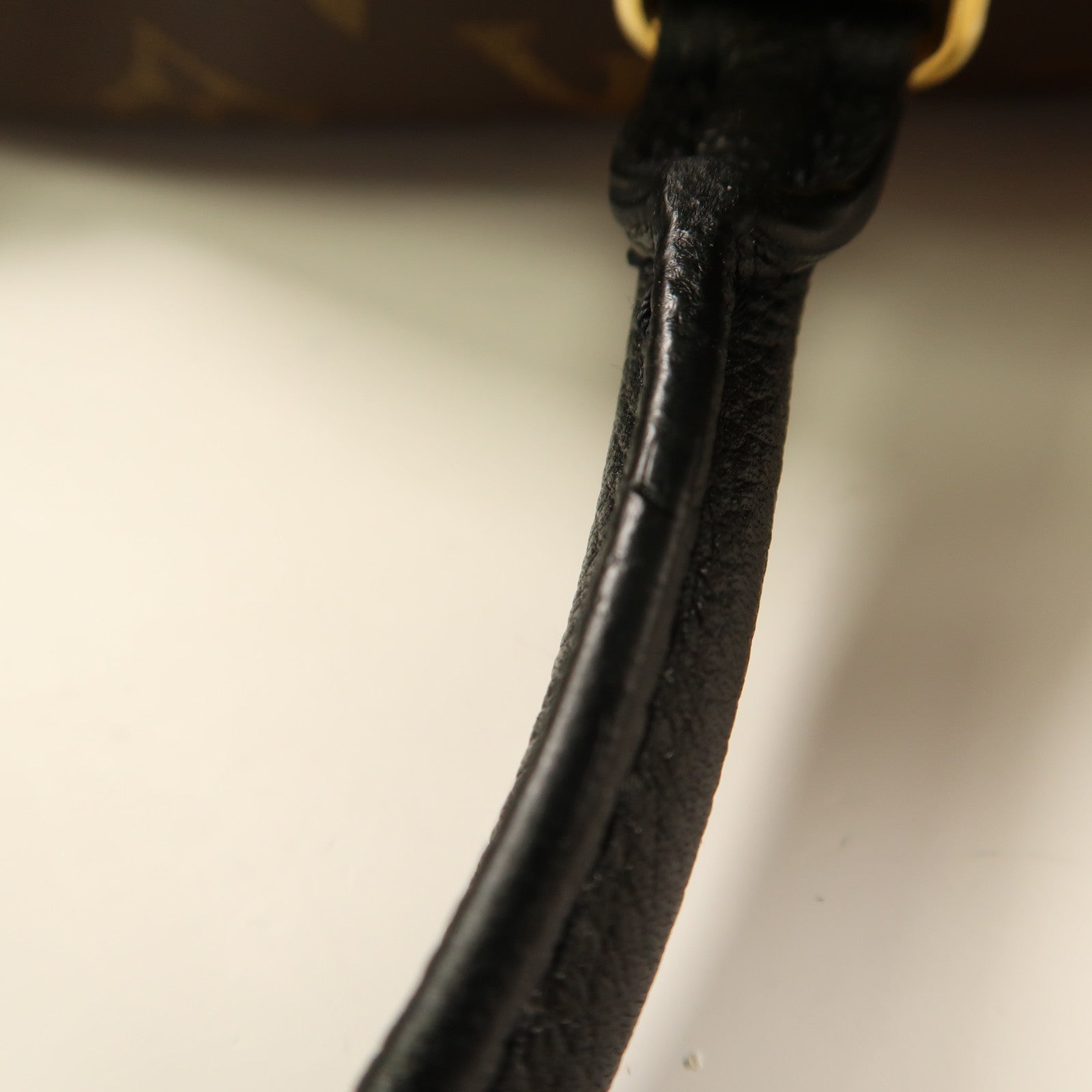 LOUIS VUITTON Monogram Pallas BB金扣手挽肩背兩用袋啡色/黑色