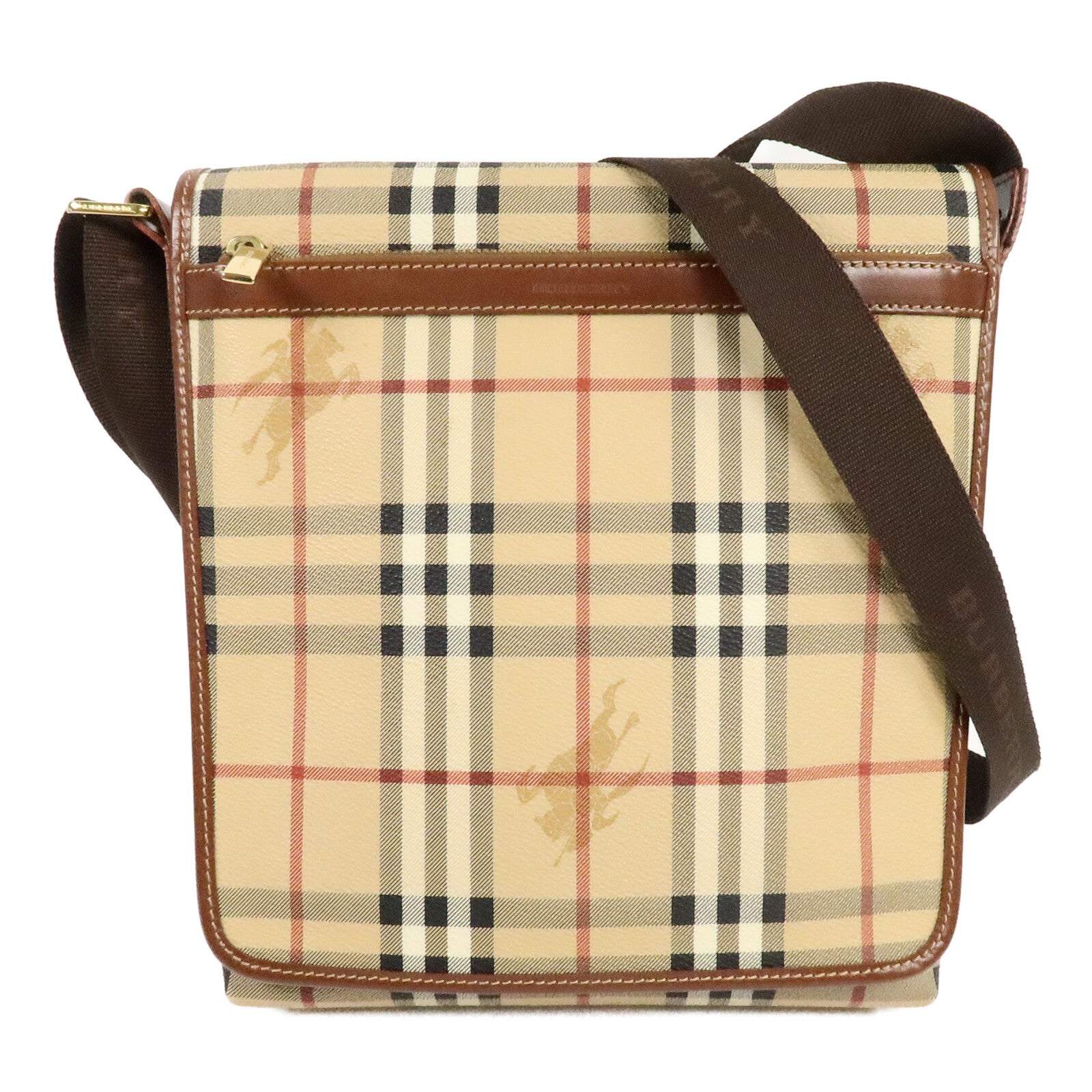 BURBERRY 塗層帆布Shoulder Bag肩背袋