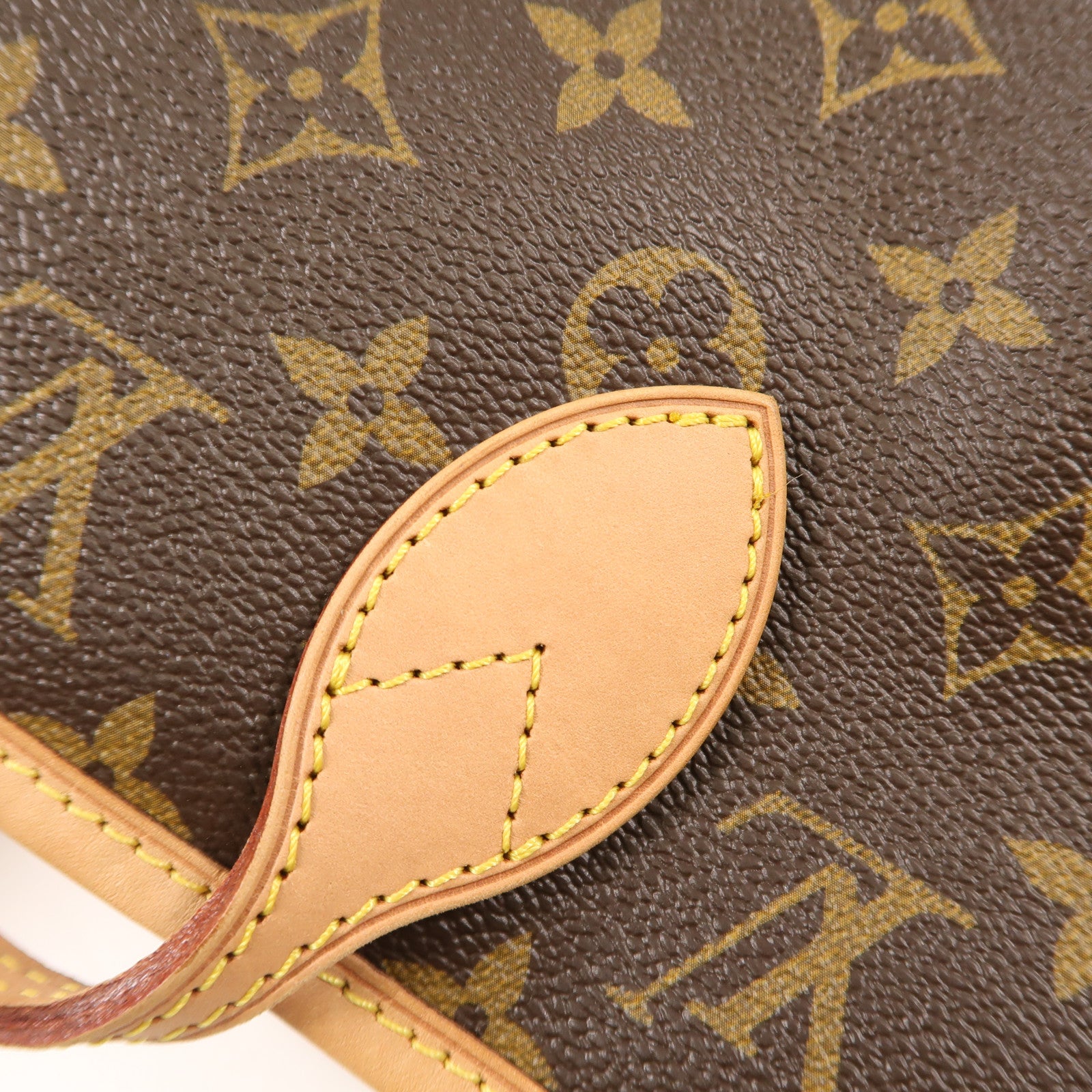 LOUIS VUITTON Monogram Neverfull MM金扣手挽袋