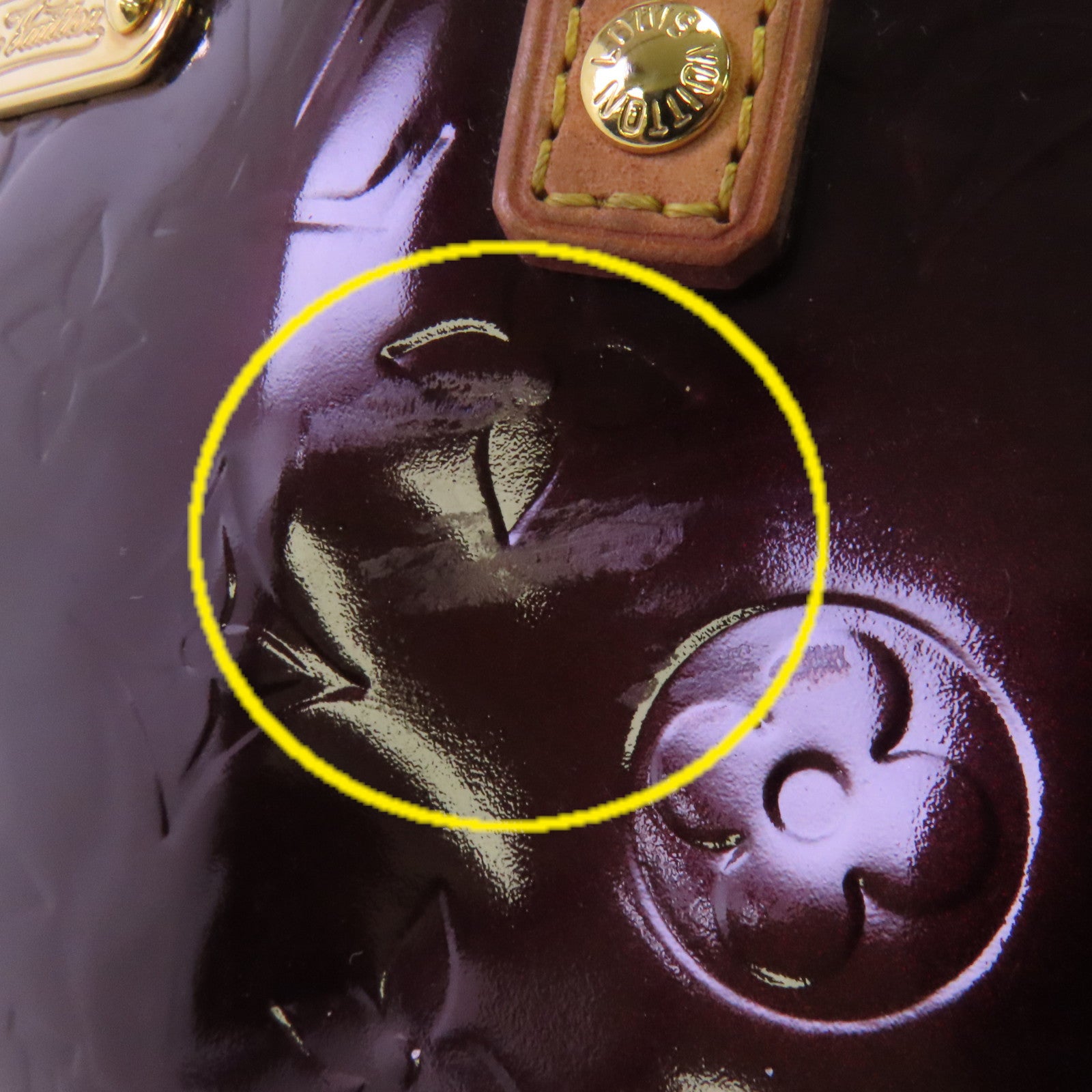 LOUIS VUITTON Vernis Bellevue GM金扣肩背袋