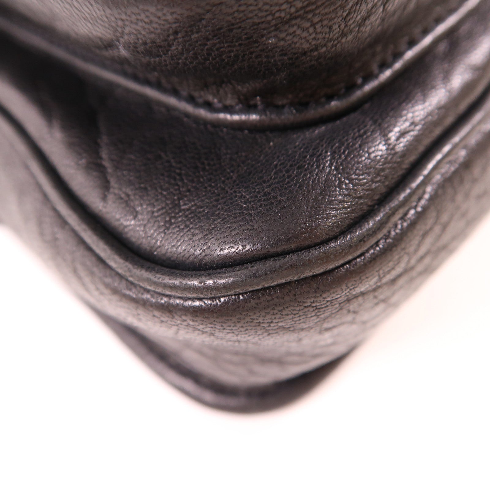 SAINT LAURENT 【激減優惠】羊皮皮革Niki Messenger Bag銀扣肩背袋