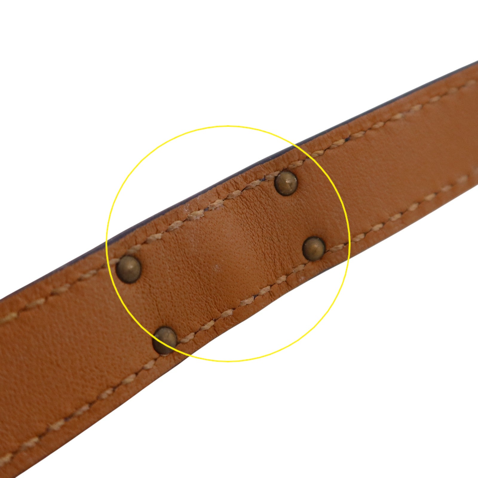 HERMES 【激減優惠】Swift皮革/金屬Kelly Double Bracelet T1金扣手鏈