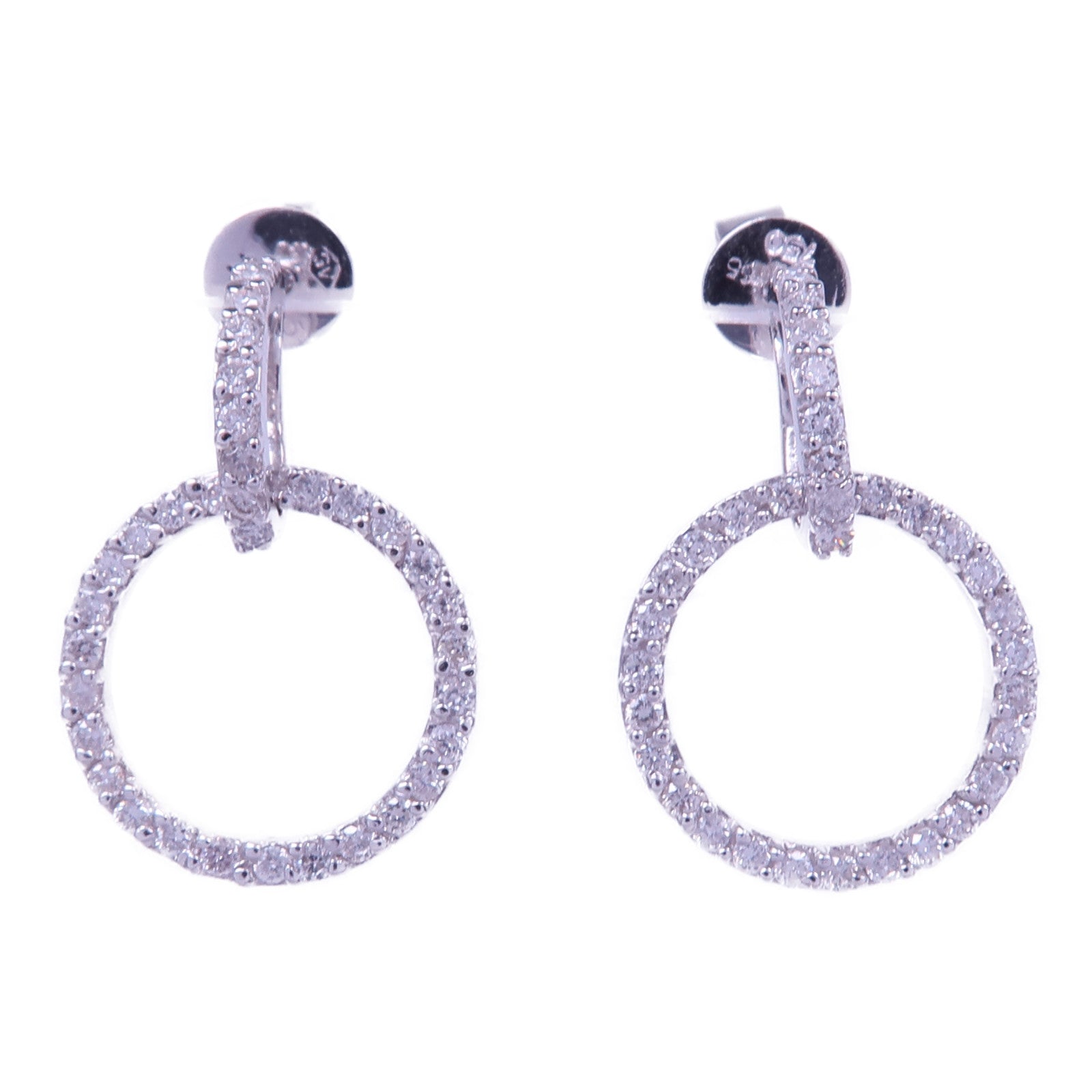 JEWELRY 18K白金Diamond Earrings鑽石耳環