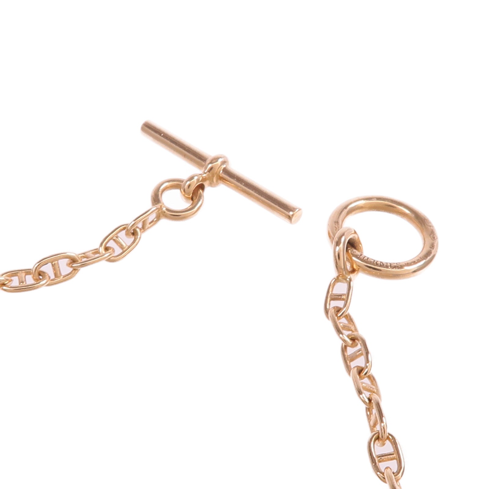 HERMES 18K玫瑰金Farandole Bracelet鑽石手鏈