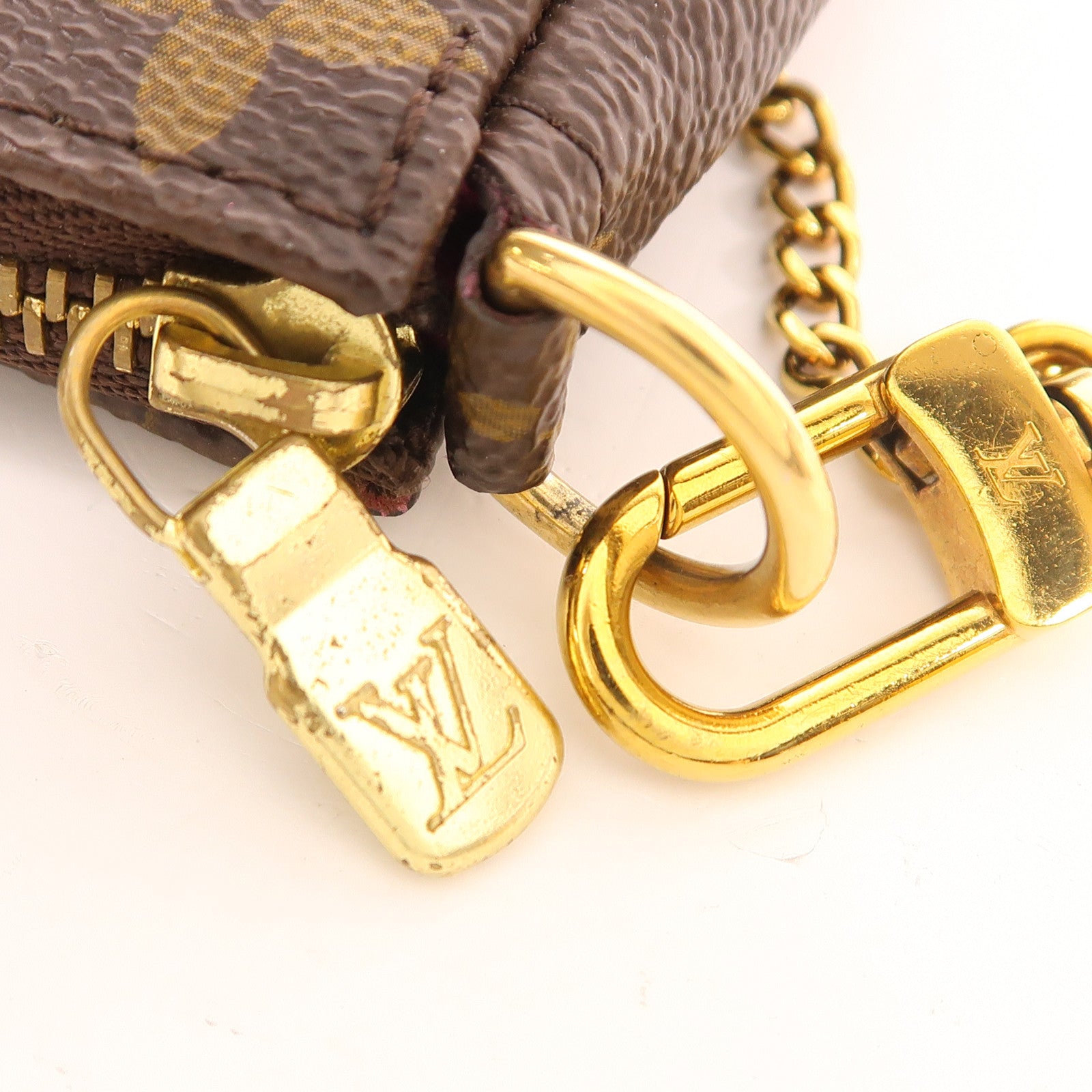 LOUIS VUITTON LV GHW Pochette Accessories Bag Handbag M67769 Monogram Brown