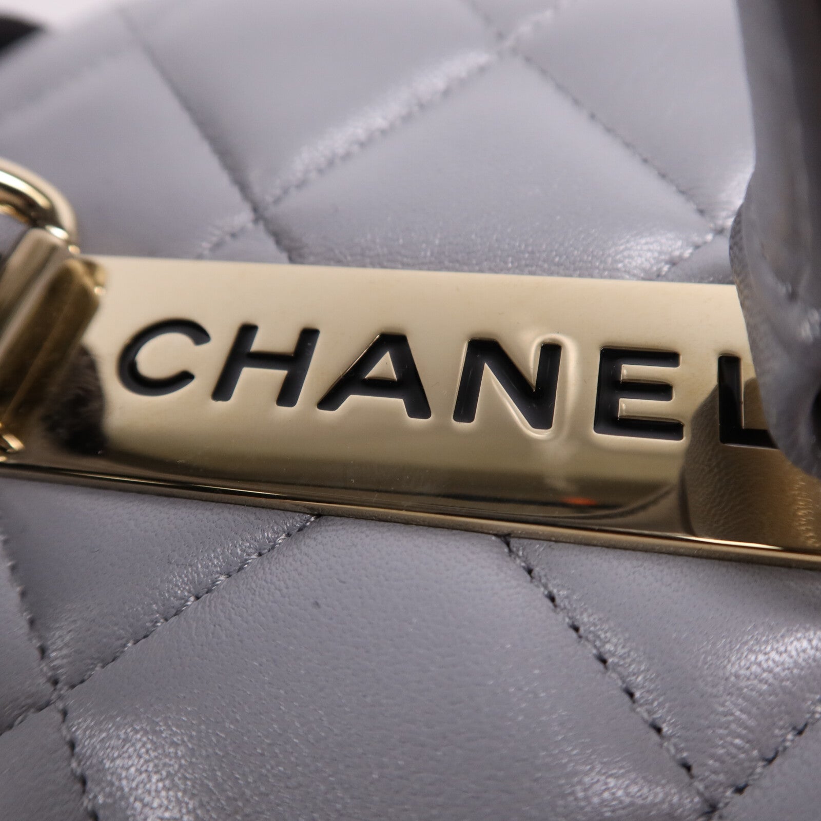 CHANEL 羊皮皮革Trendy CC Vanity Case金扣手挽肩背兩用袋