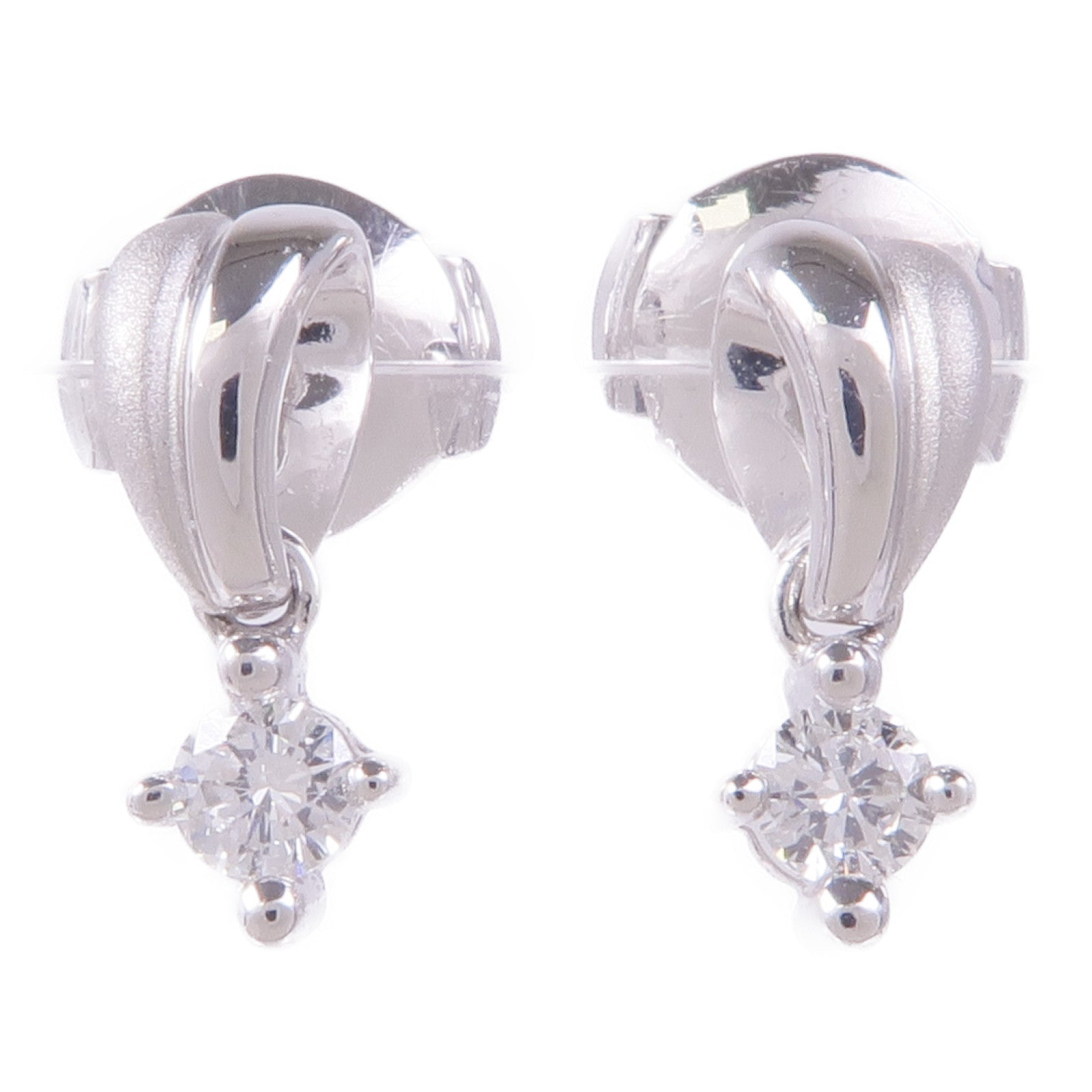 JEWELRY PT900鉑金/18K白金Diamond Earrings鑽石耳環