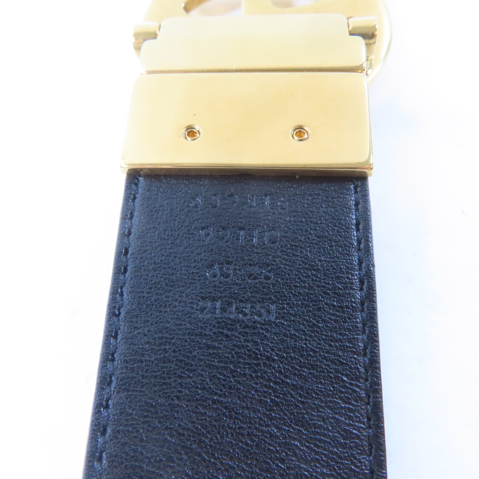 GUCCI 【激減優惠】PVC GG Marmont Reversible Belt皮帶米色