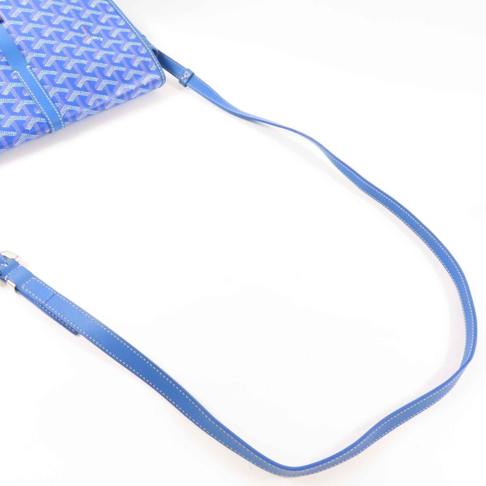 GOYARD 塗層帆布Belvedere銀扣肩背袋