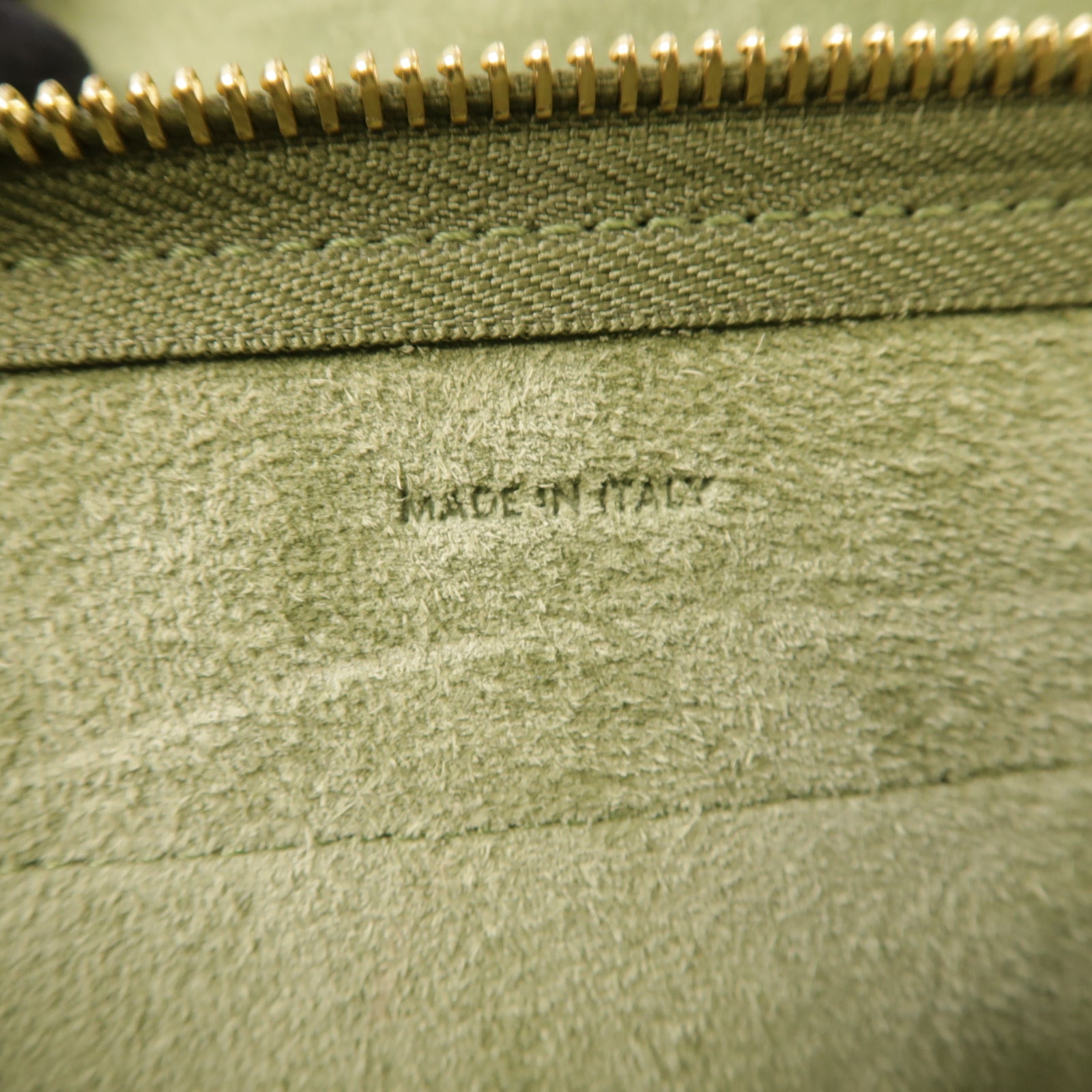 CELINE 牛皮皮革Nano Belt Bag金扣手挽肩背兩用袋綠色