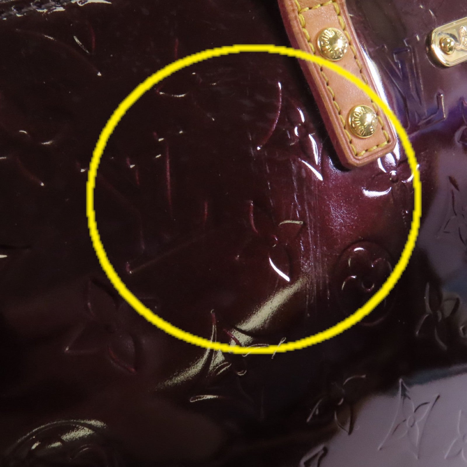 LOUIS VUITTON Vernis Bellevue GM金扣肩背袋