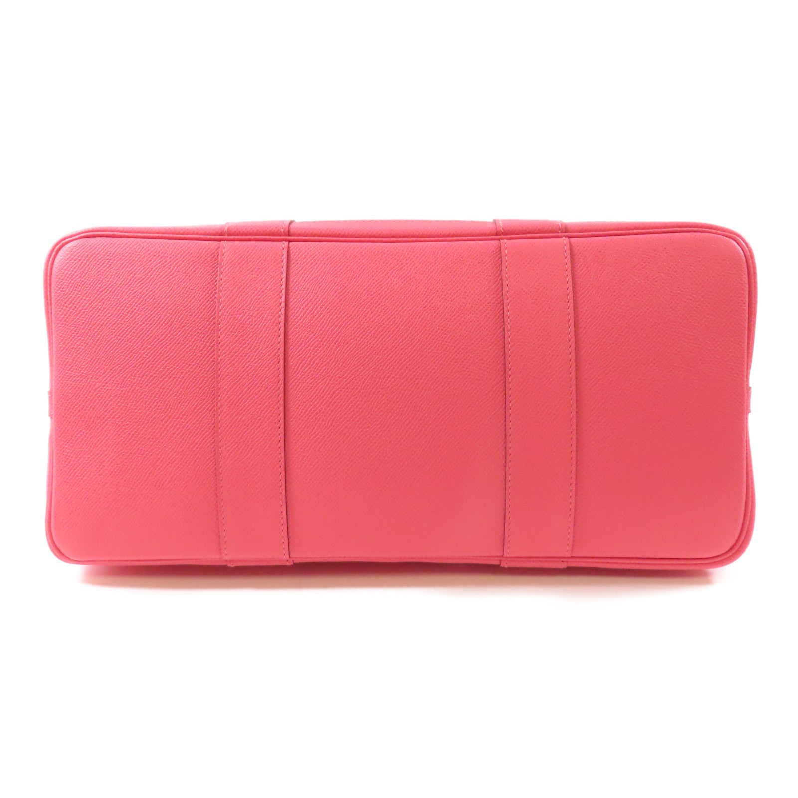HERMES Epsom皮革Garden Party PM銀扣手挽袋Rose Azalee