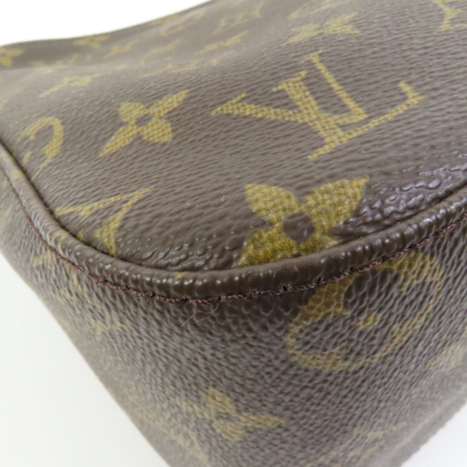 LOUIS VUITTON Monogram Looping MM金扣肩背袋棕色