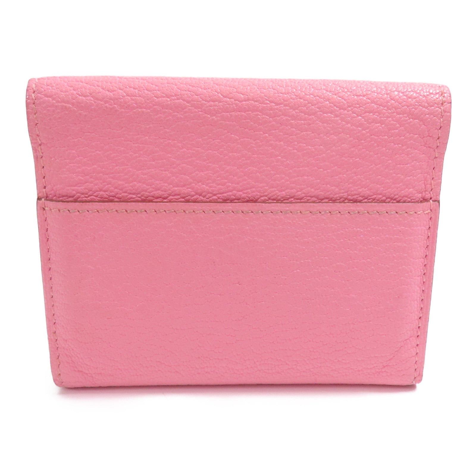 HERMES Chevre皮革Clic 16 Card Holder銀扣卡片套Rose Confetti