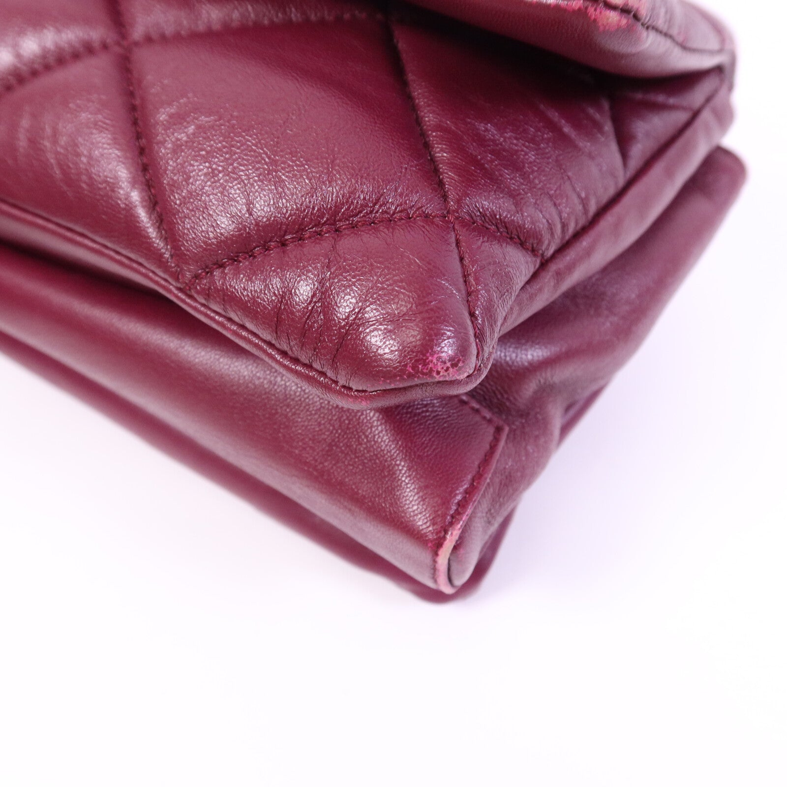 Salvatore Ferragamo 羊皮皮革Chain Shoulder金扣鏈帶肩背袋