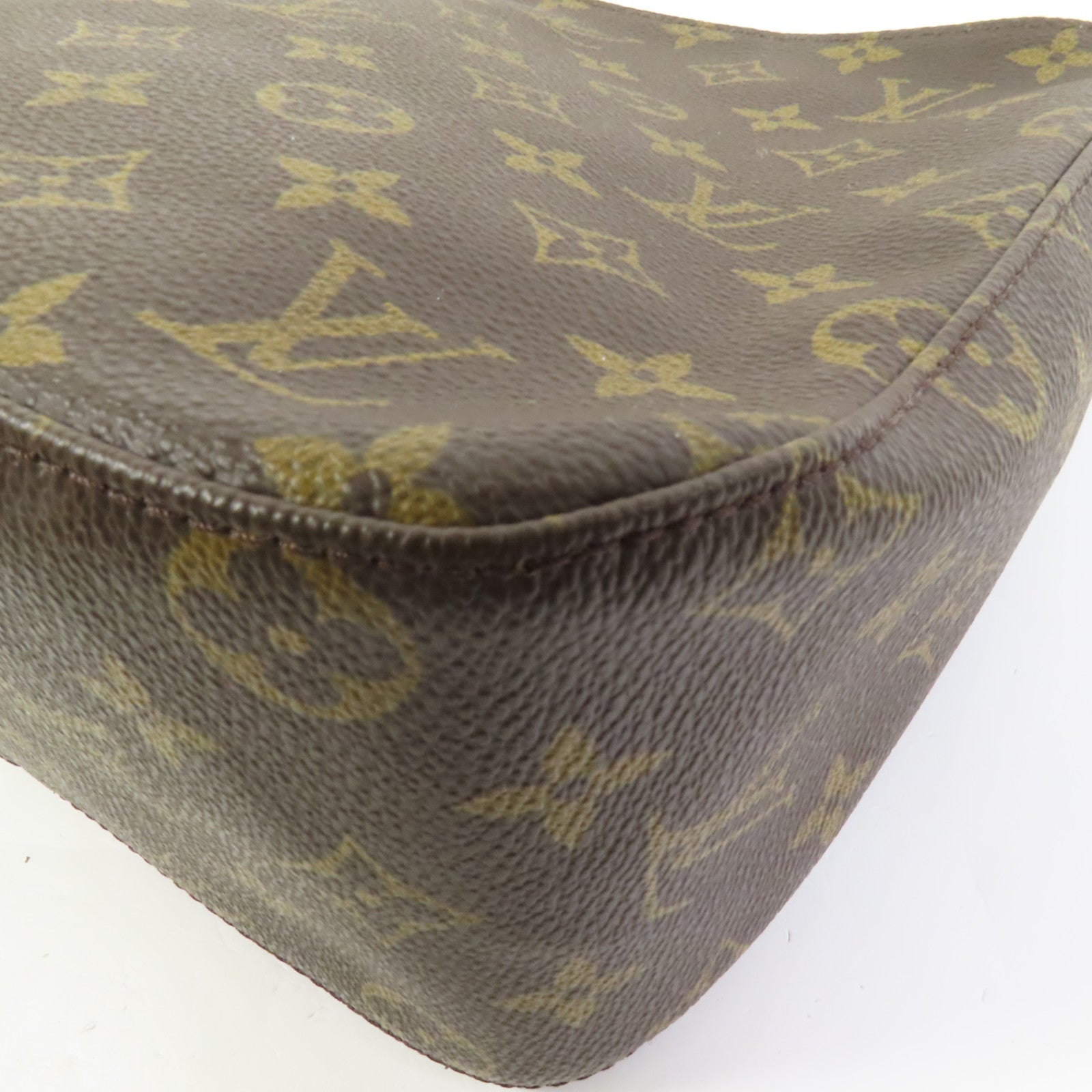 LOUIS VUITTON Monogram Looping MM金扣肩背袋棕色