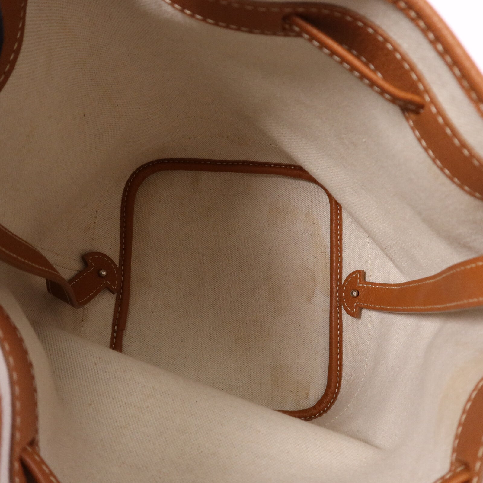 GOYARD 【激減優惠】塗層帆布Petit Flot Bucket銀扣肩背袋